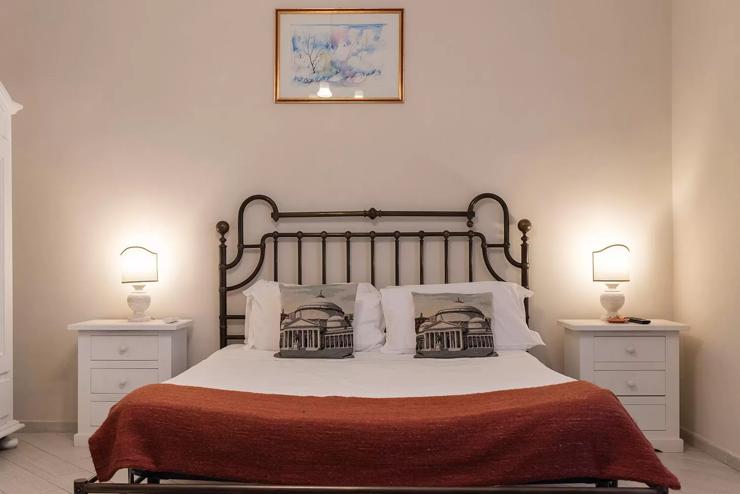 Bedroom, Bed in Domus Borbonica