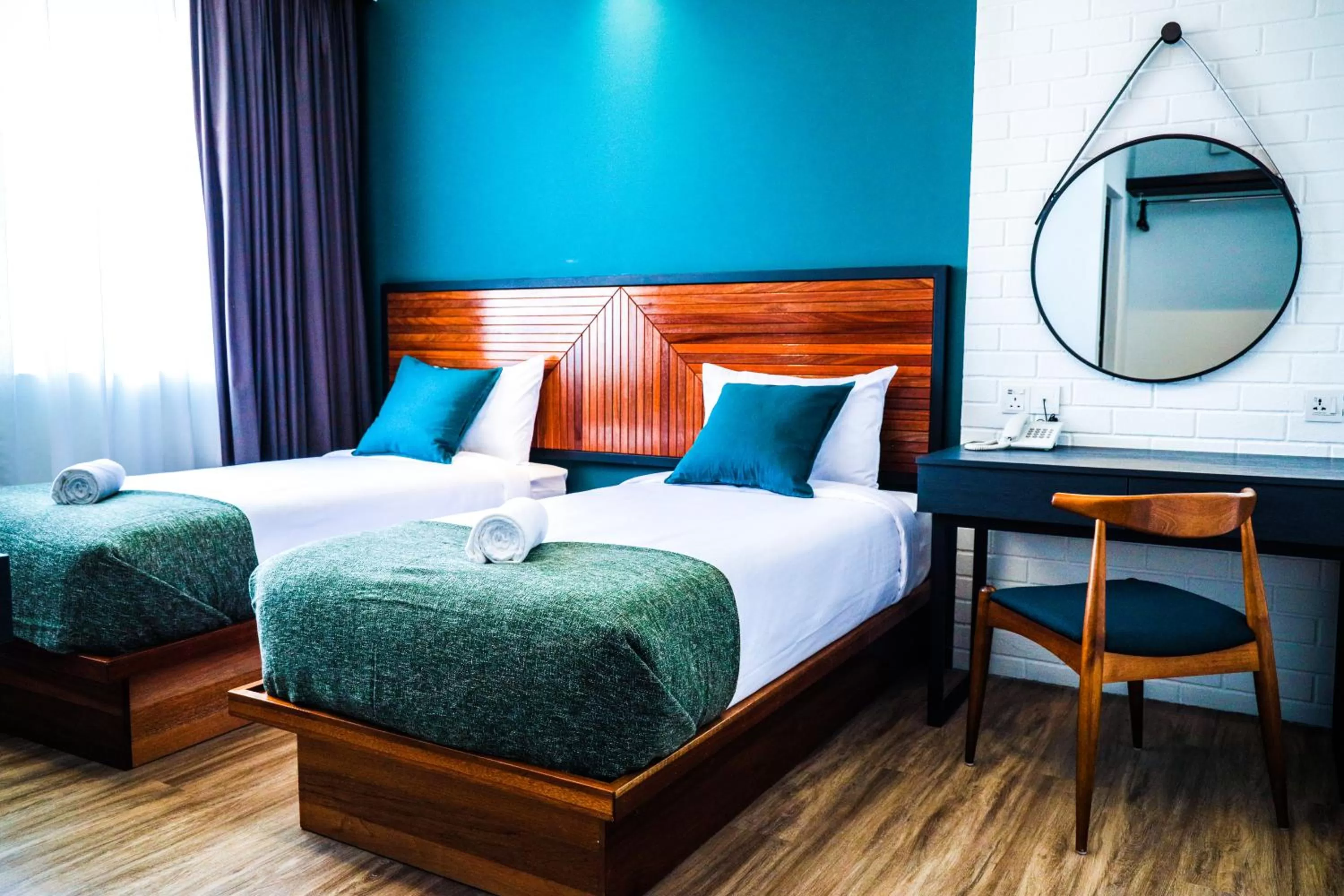 Bed in The Journey hotel