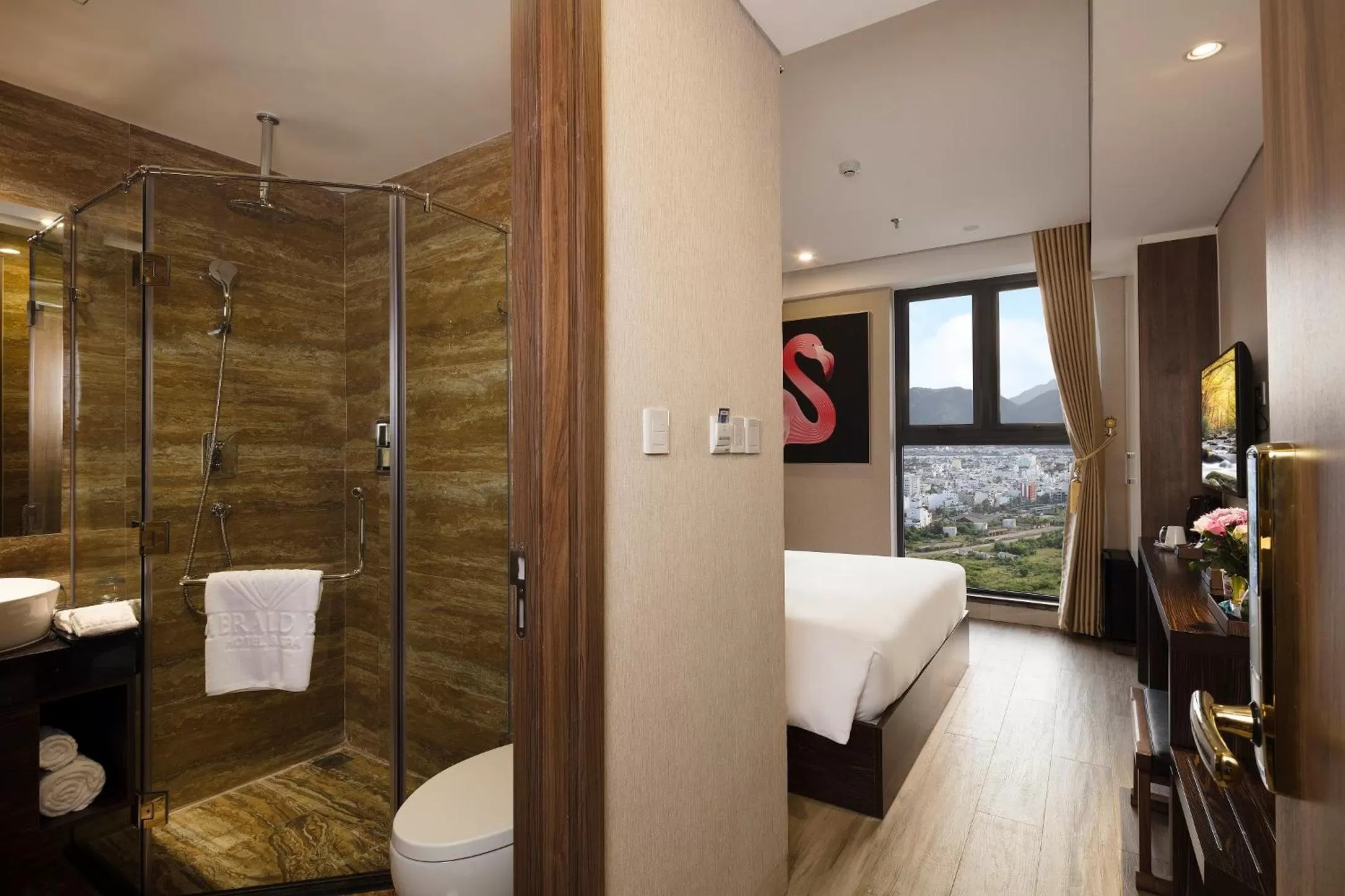 Shower, Bed in Emerald Bay Hotel & Spa Nha Trang