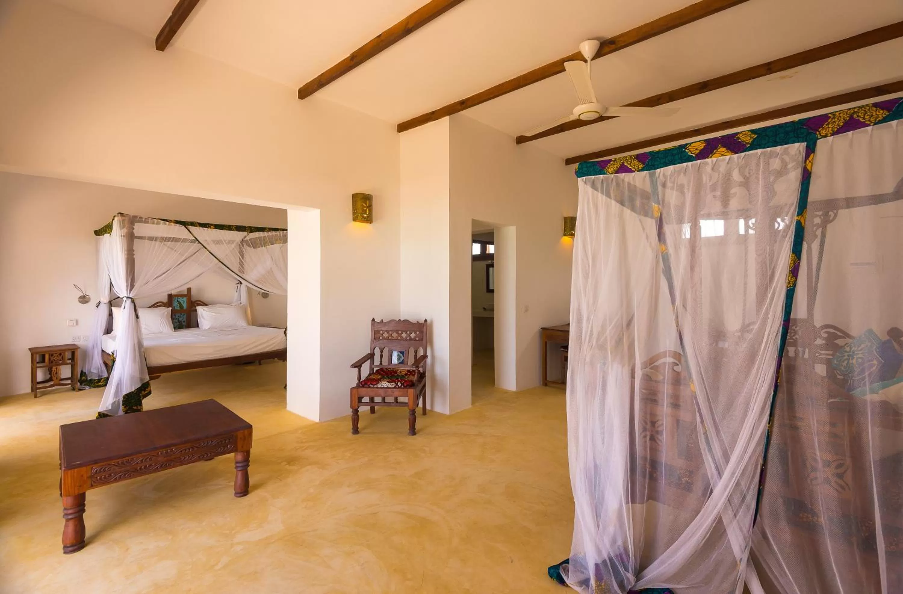 Bed, Seating Area in Warere Beach