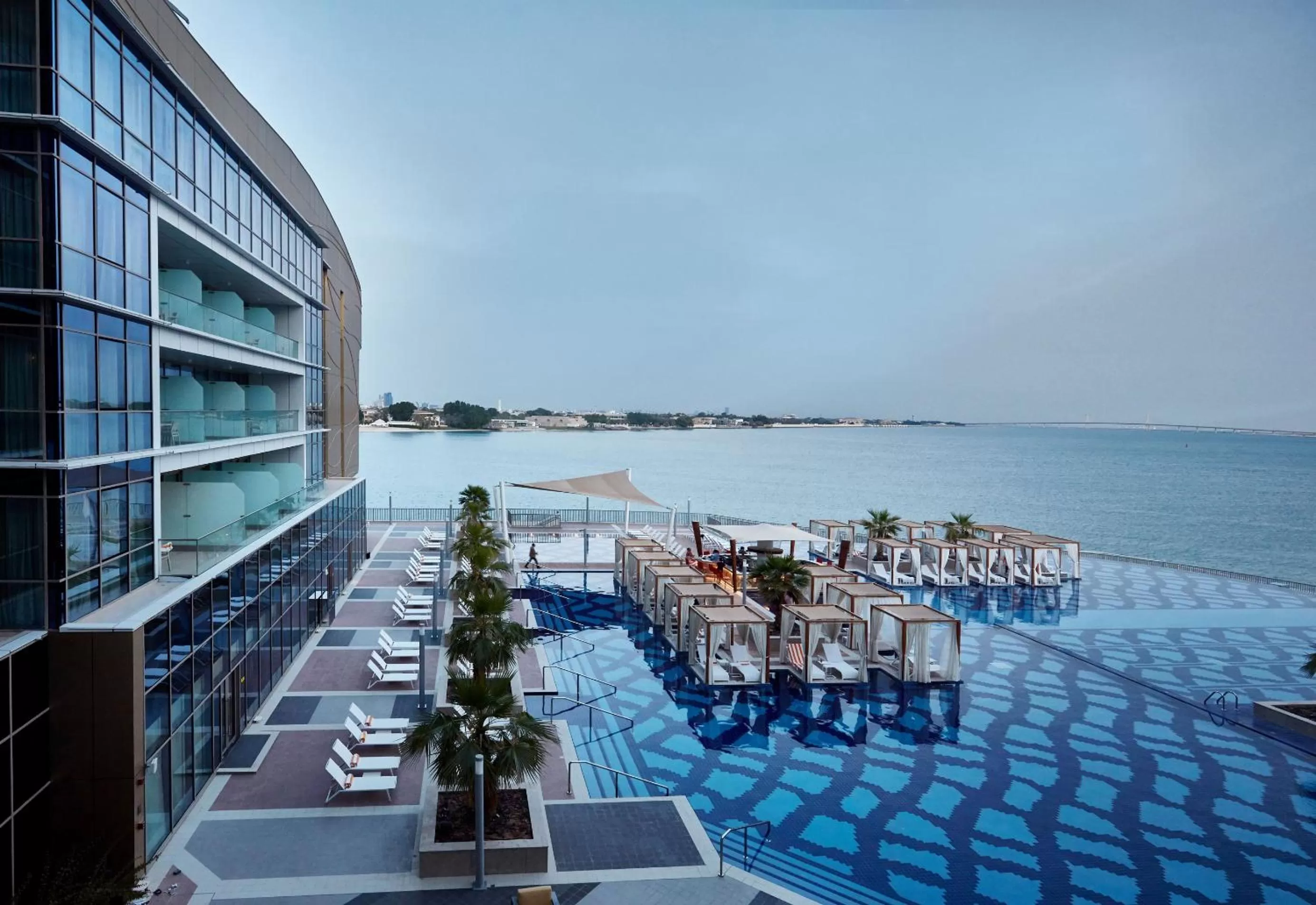 Pool view in Royal M Hotel Abu Dhabi by Gewan