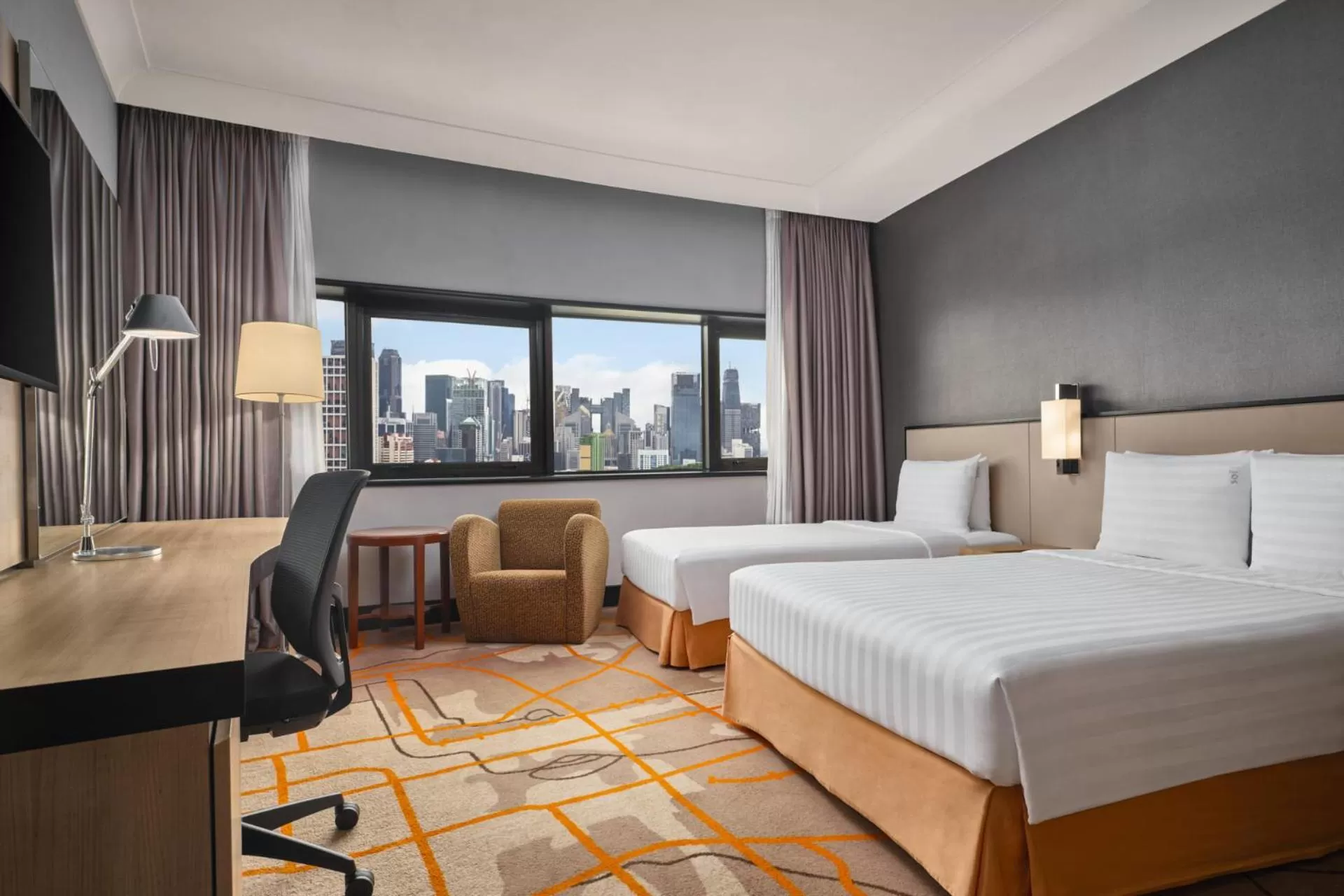 Bedroom, Bed in Holiday Inn Singapore Atrium by IHG