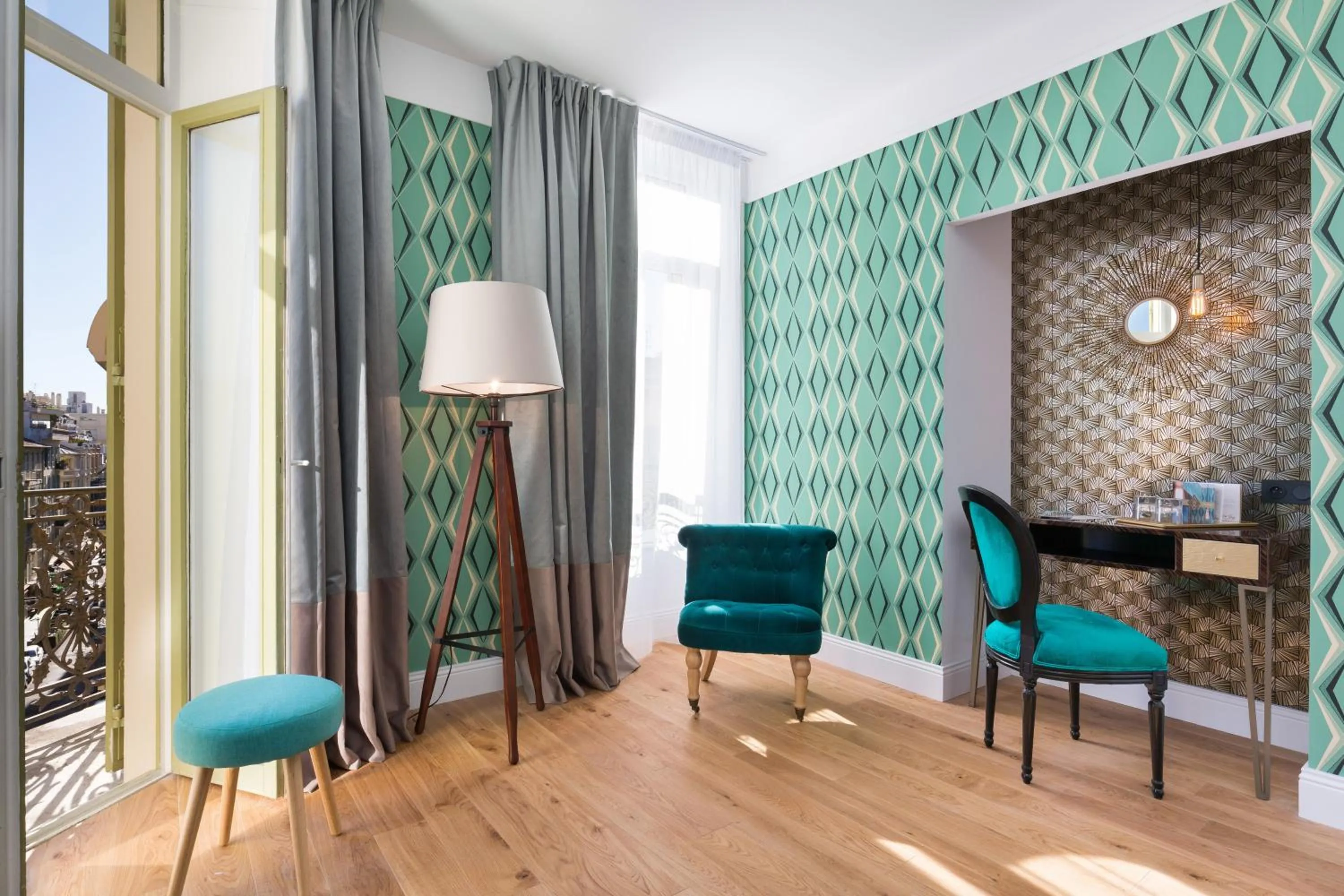 Living room in The Jay Hotel by HappyCulture