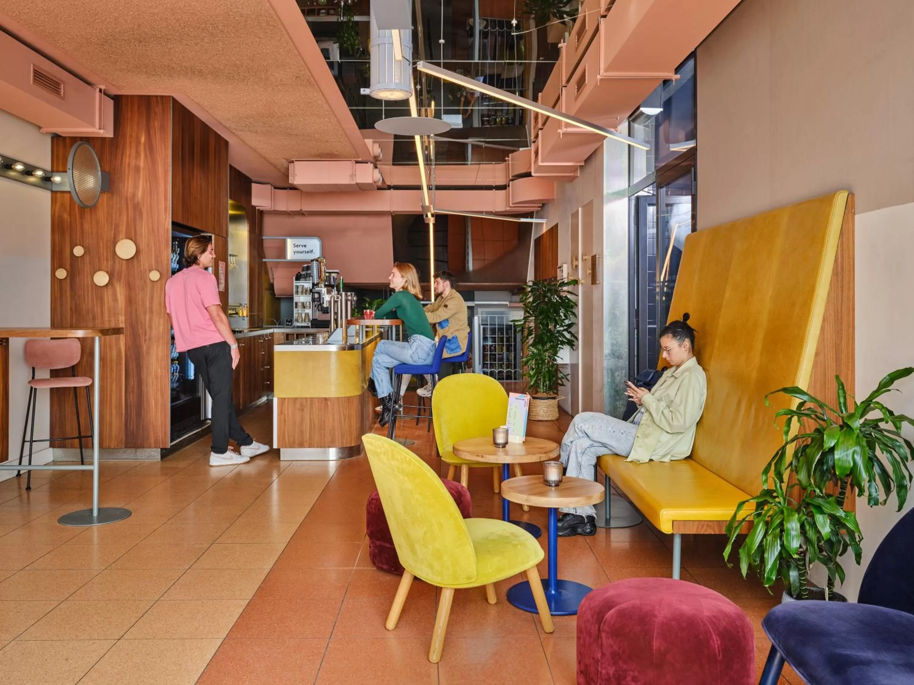 Living room in CityHub Rotterdam