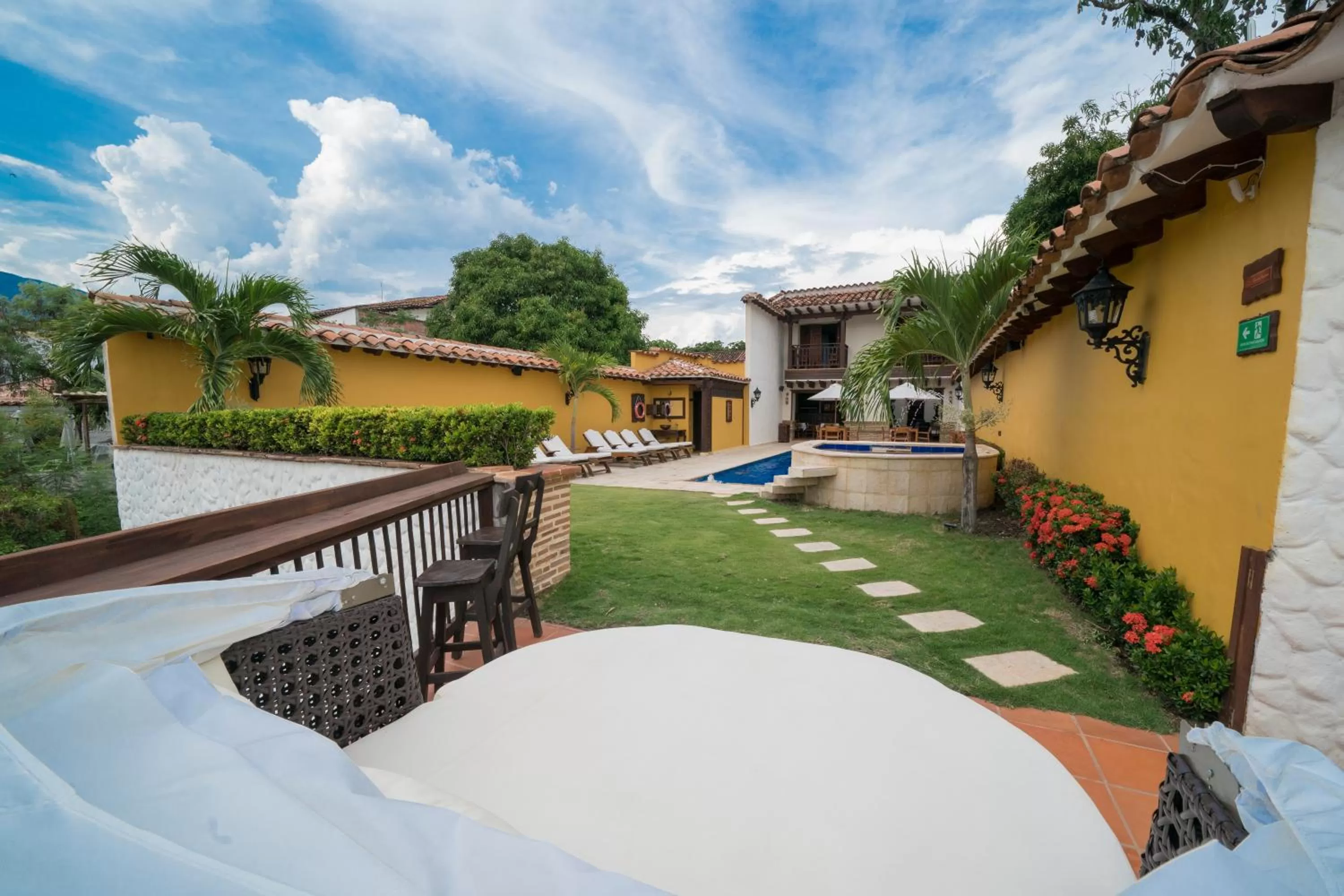 Garden view in Nueva Granada Hotel Colonial -Centro Histórico-