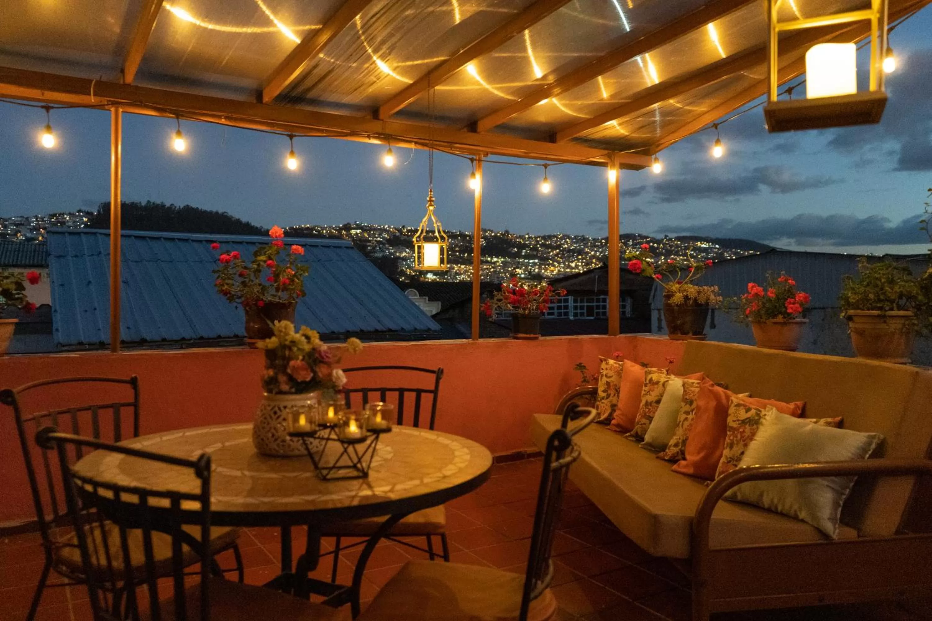 Patio in Rincón Familiar Hostel Boutique