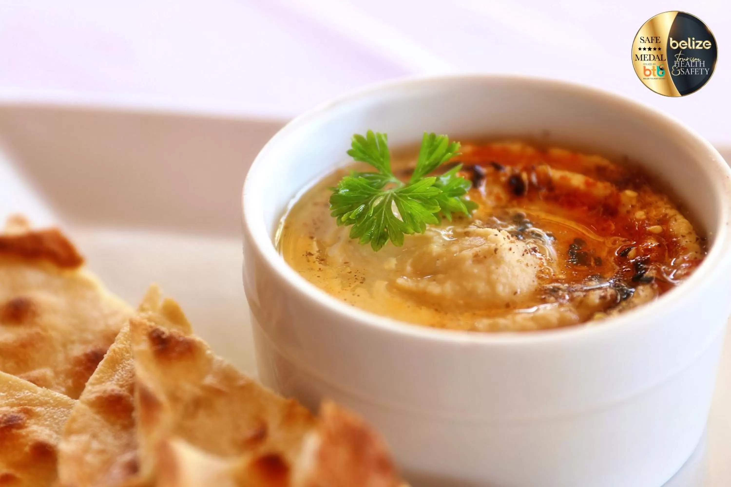 Food close-up in Portofino Beach Resort-An Authentic Island Escape!