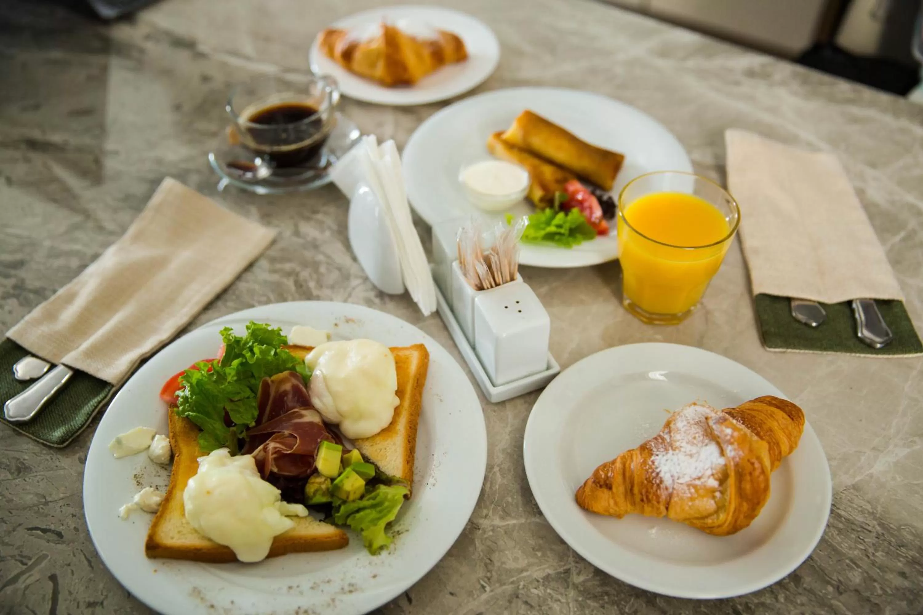 Food close-up in Hotel "Mandarin Clubhouse"