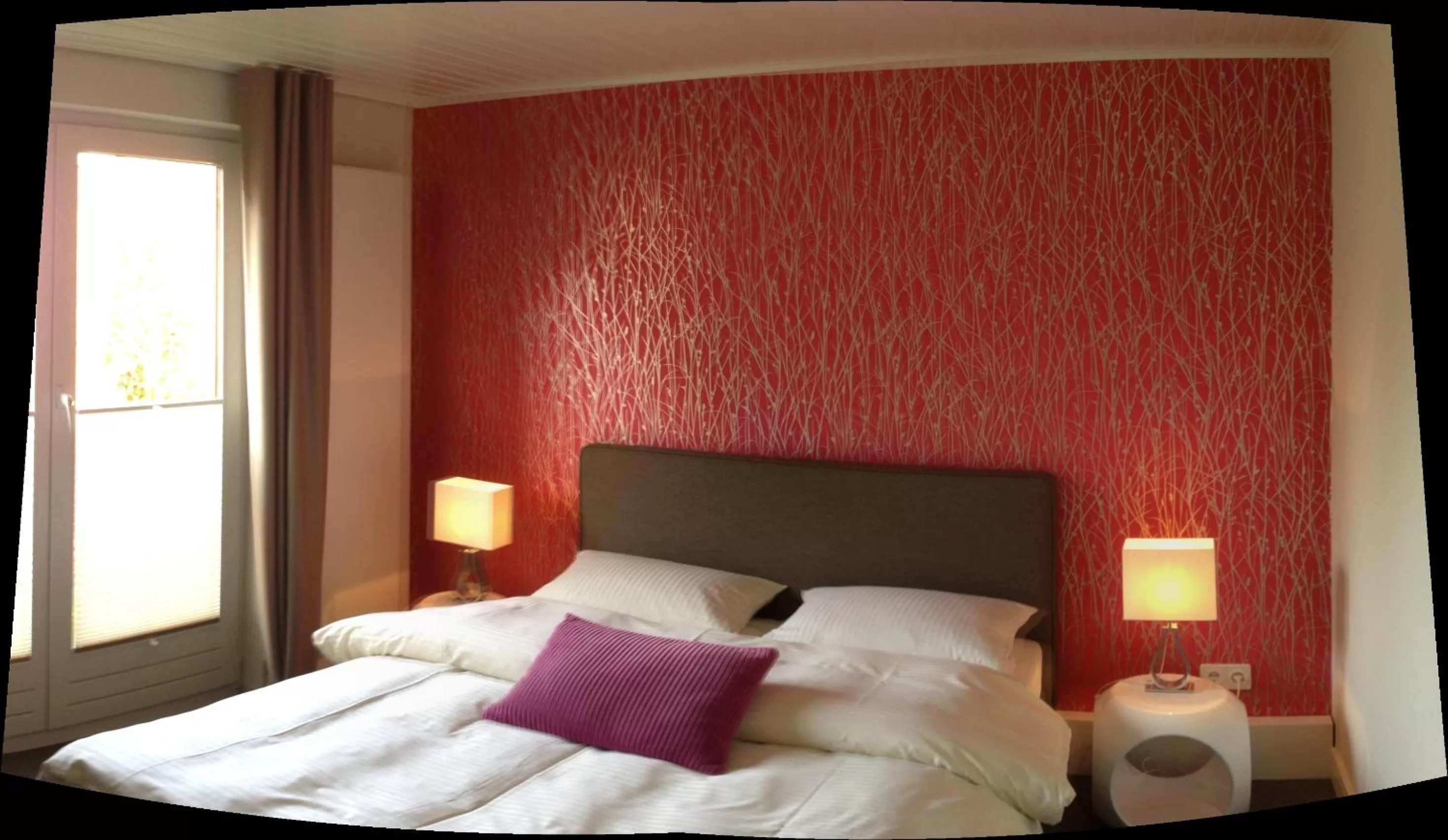 Bed in Hotel Insel Pension