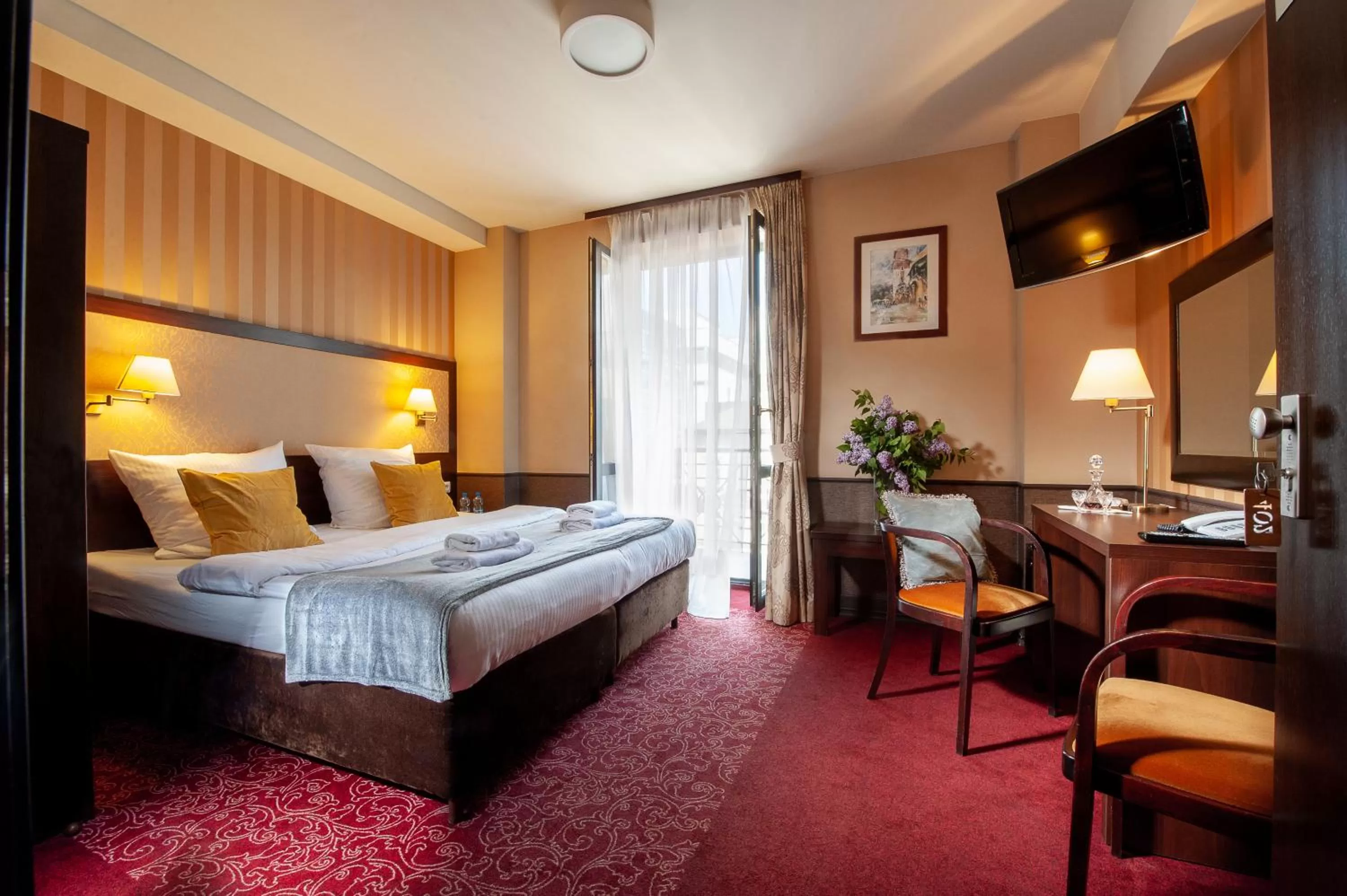 TV and multimedia, Bed in Hotel Wielopole