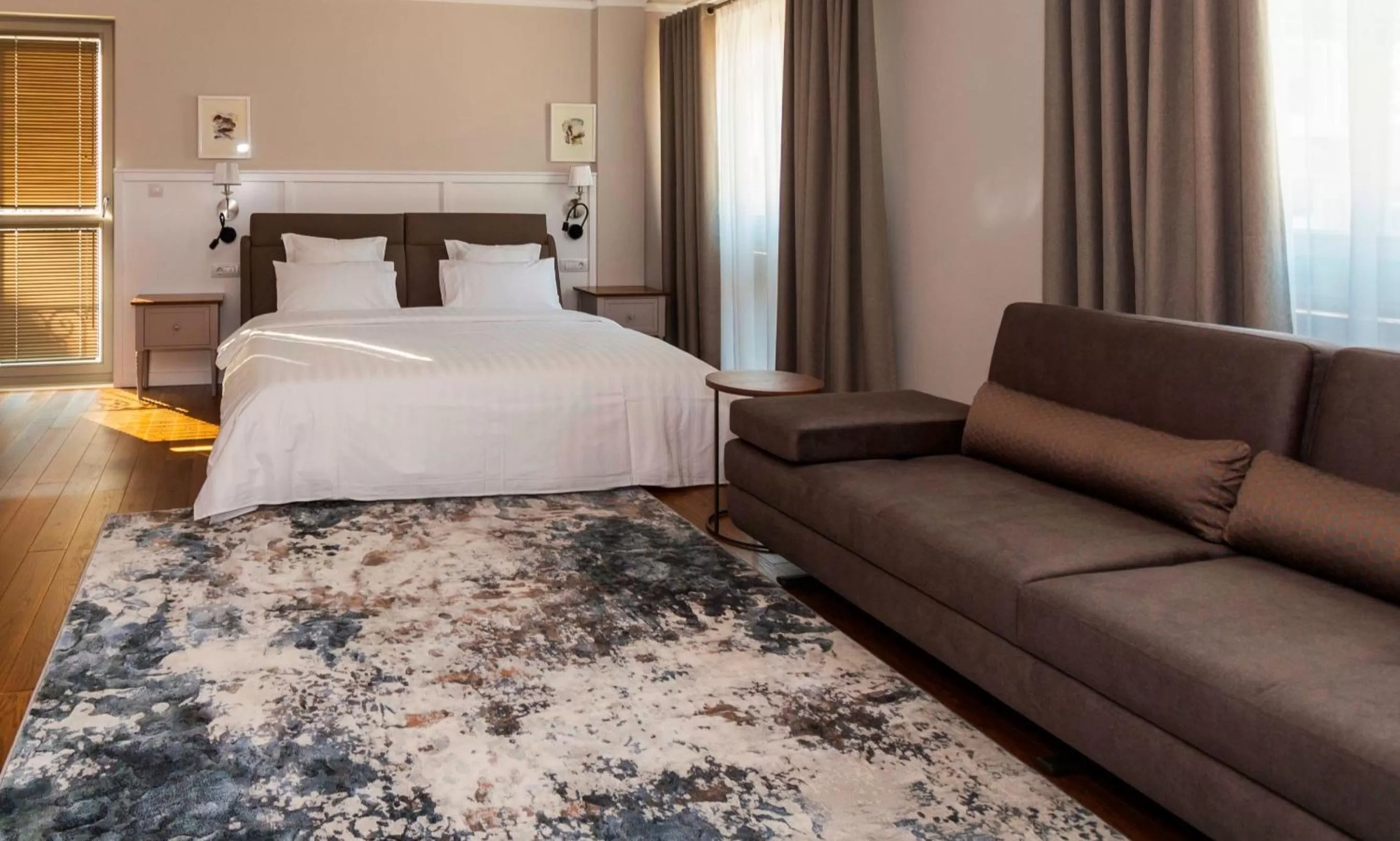 Living room, Bed in Hotel Residence Promenade