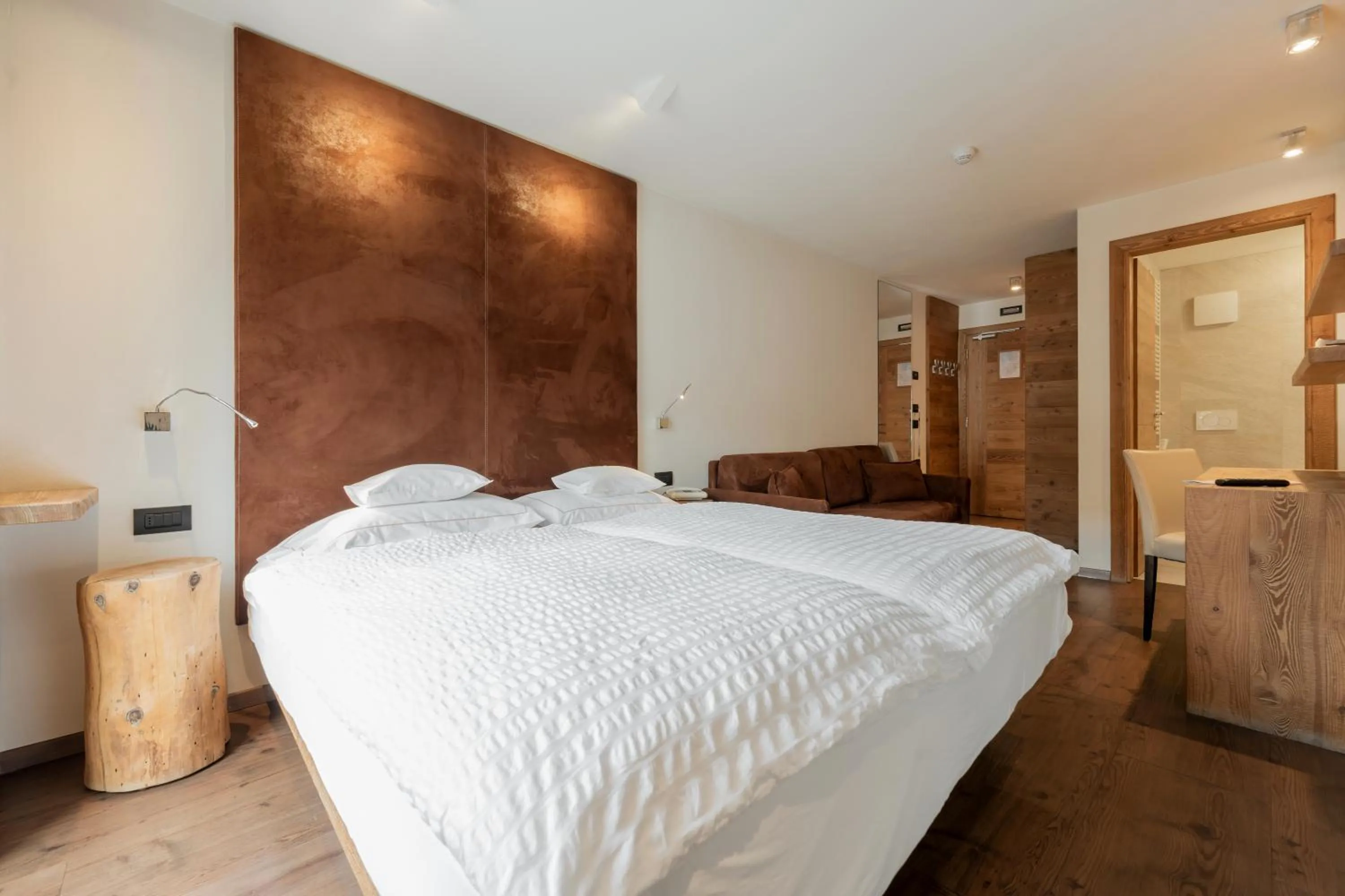 Bed in Bivio Hotel Plaza