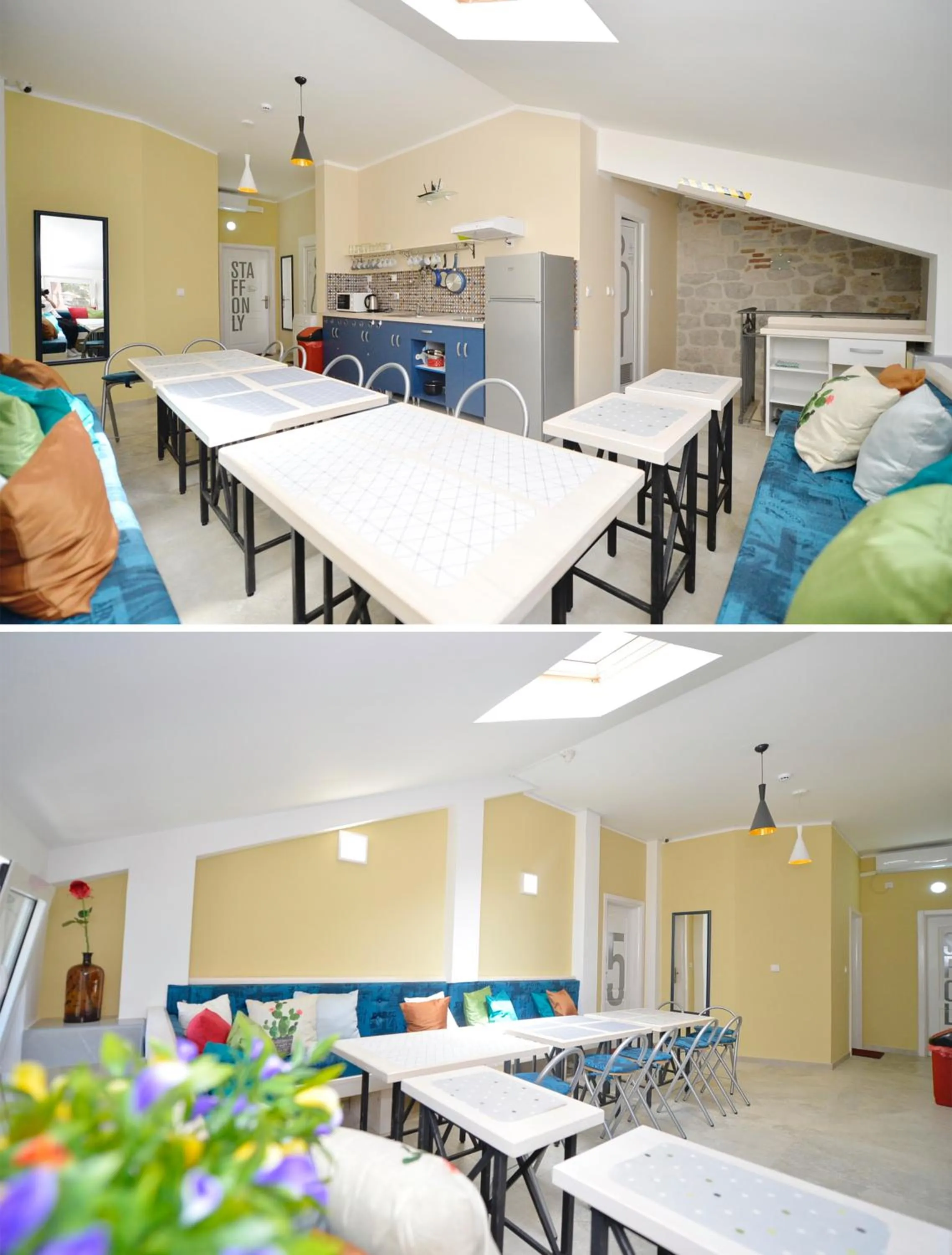 Dining area in Hostel Pupa