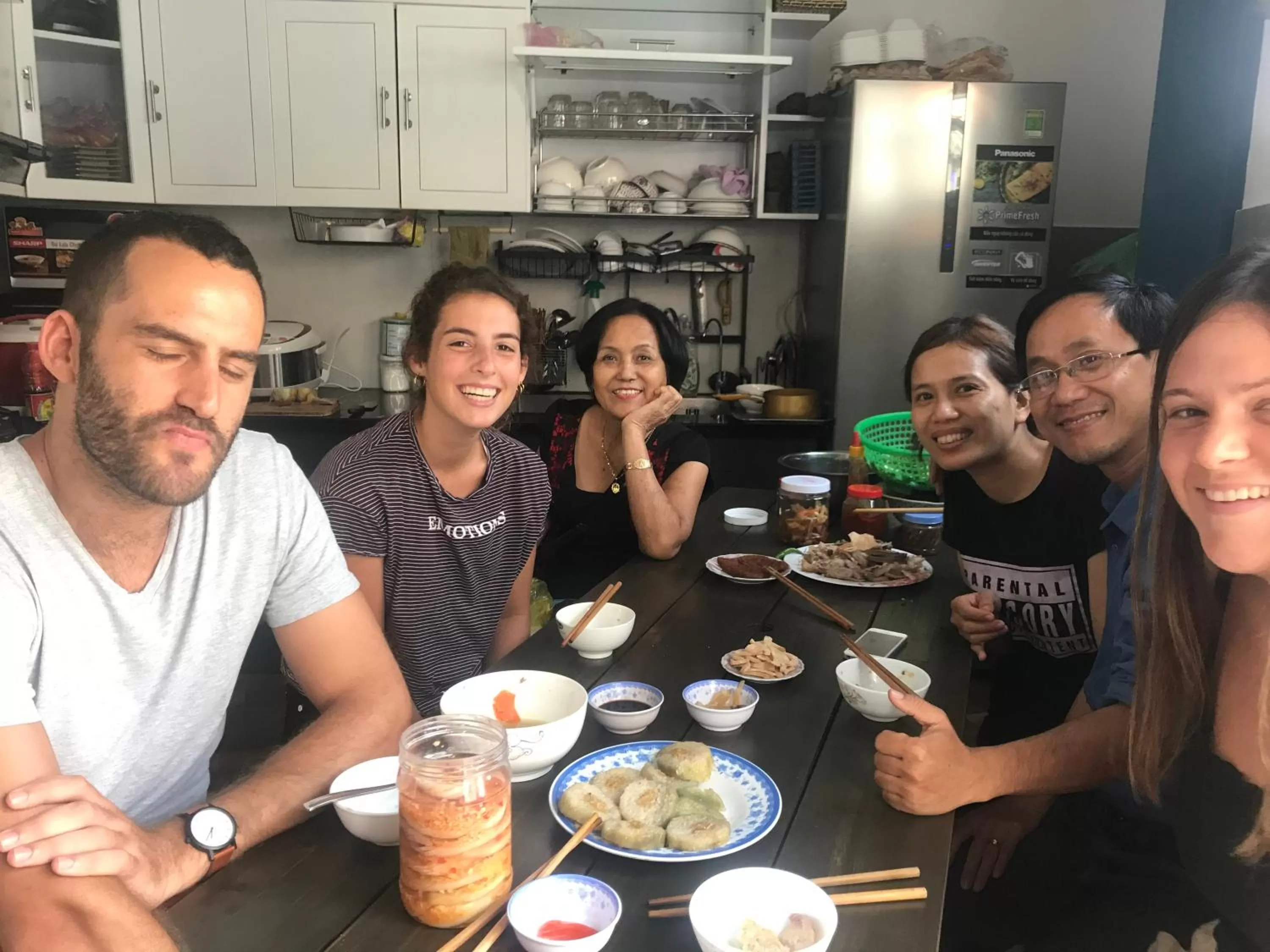 Communal kitchen, Guests in May's House Hoi An