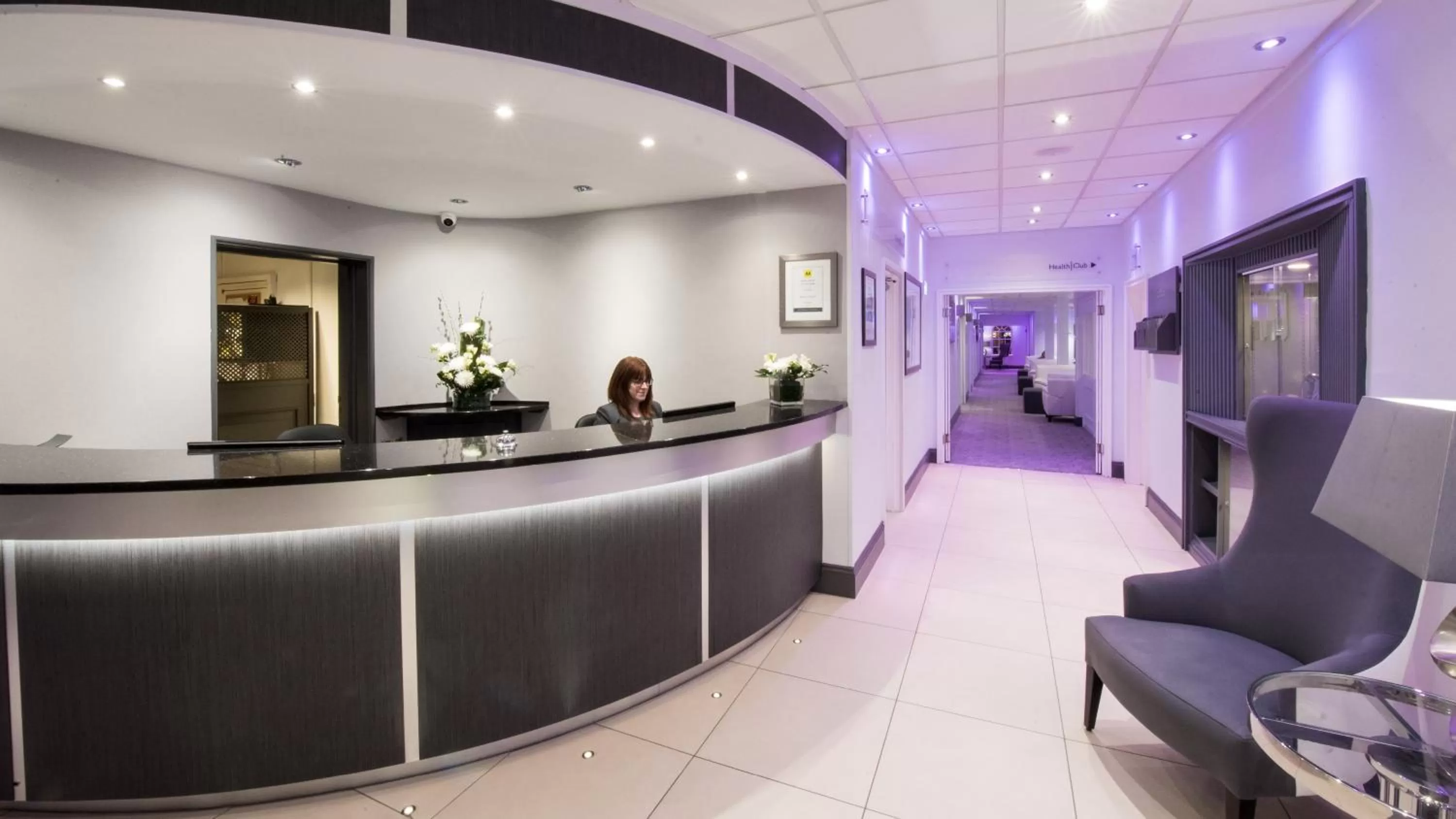 Lobby or reception in The Barnstaple Hotel