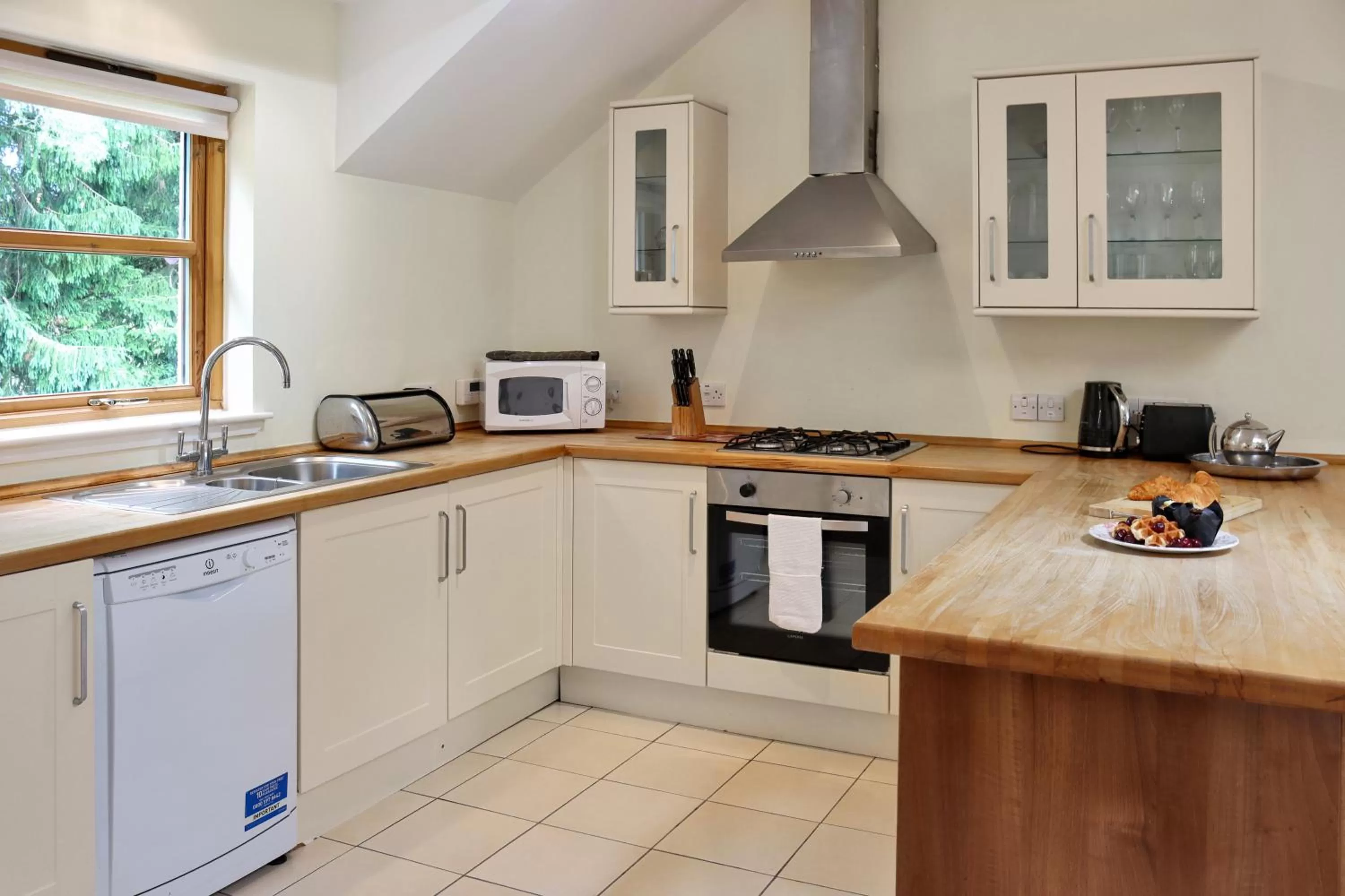 Communal kitchen in The Atholl Palace