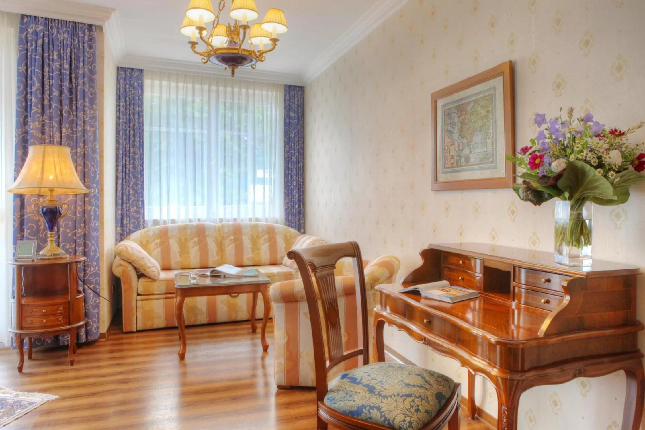Seating area in SEETELHOTEL Ahlbecker Hof das elegante Traditionshotel & ruhiger Rückzugsort an der Ostsee