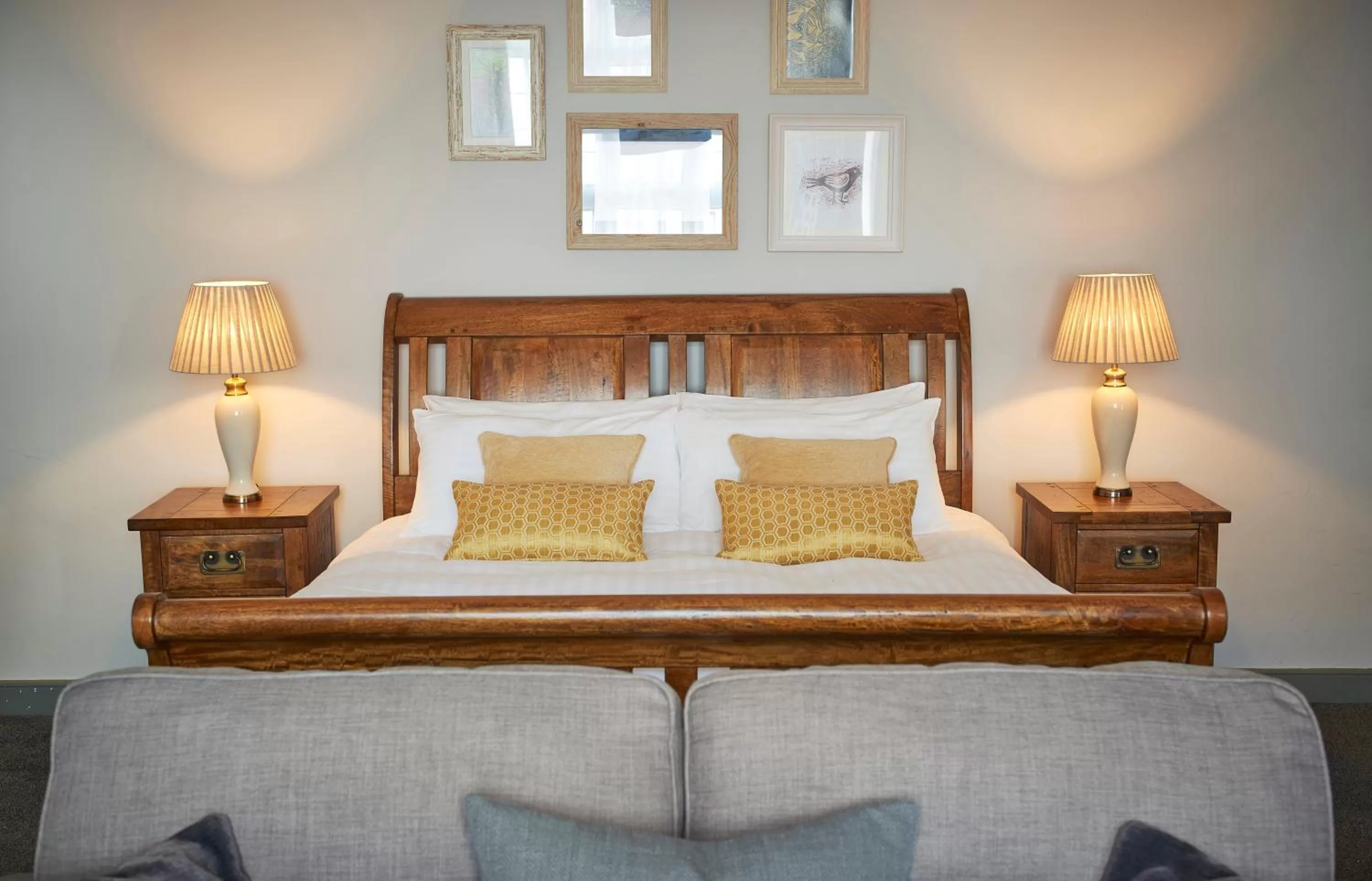 Bed in The Angel Inn Hotel