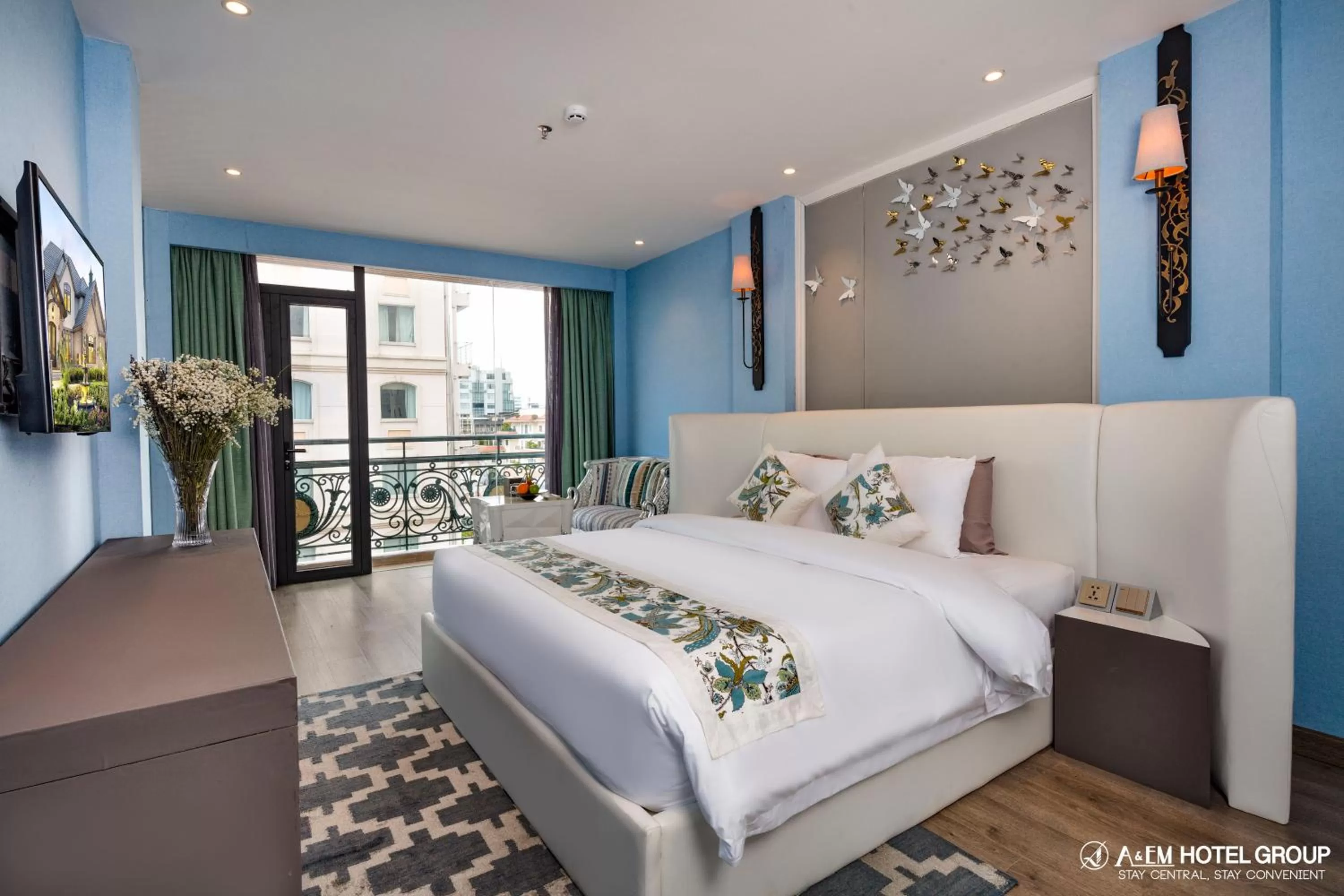 Bedroom in A&EM Saigon Hotel