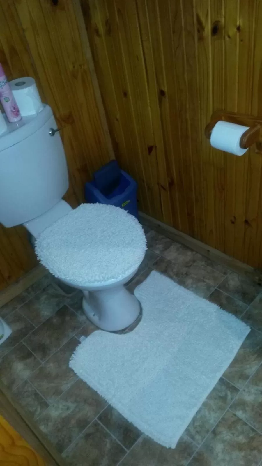 Bathroom in Tertia's Logcabin