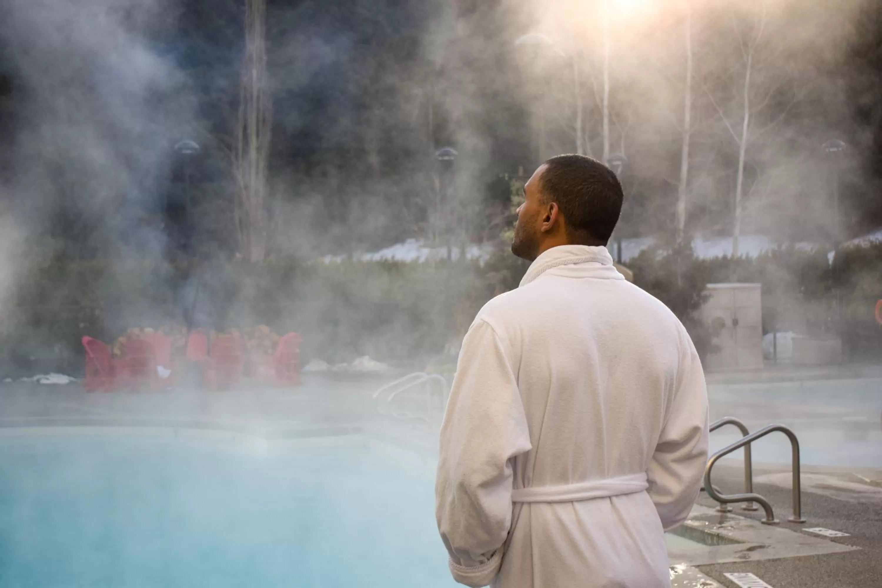 Swimming pool in Fairmont Chateau Whistler