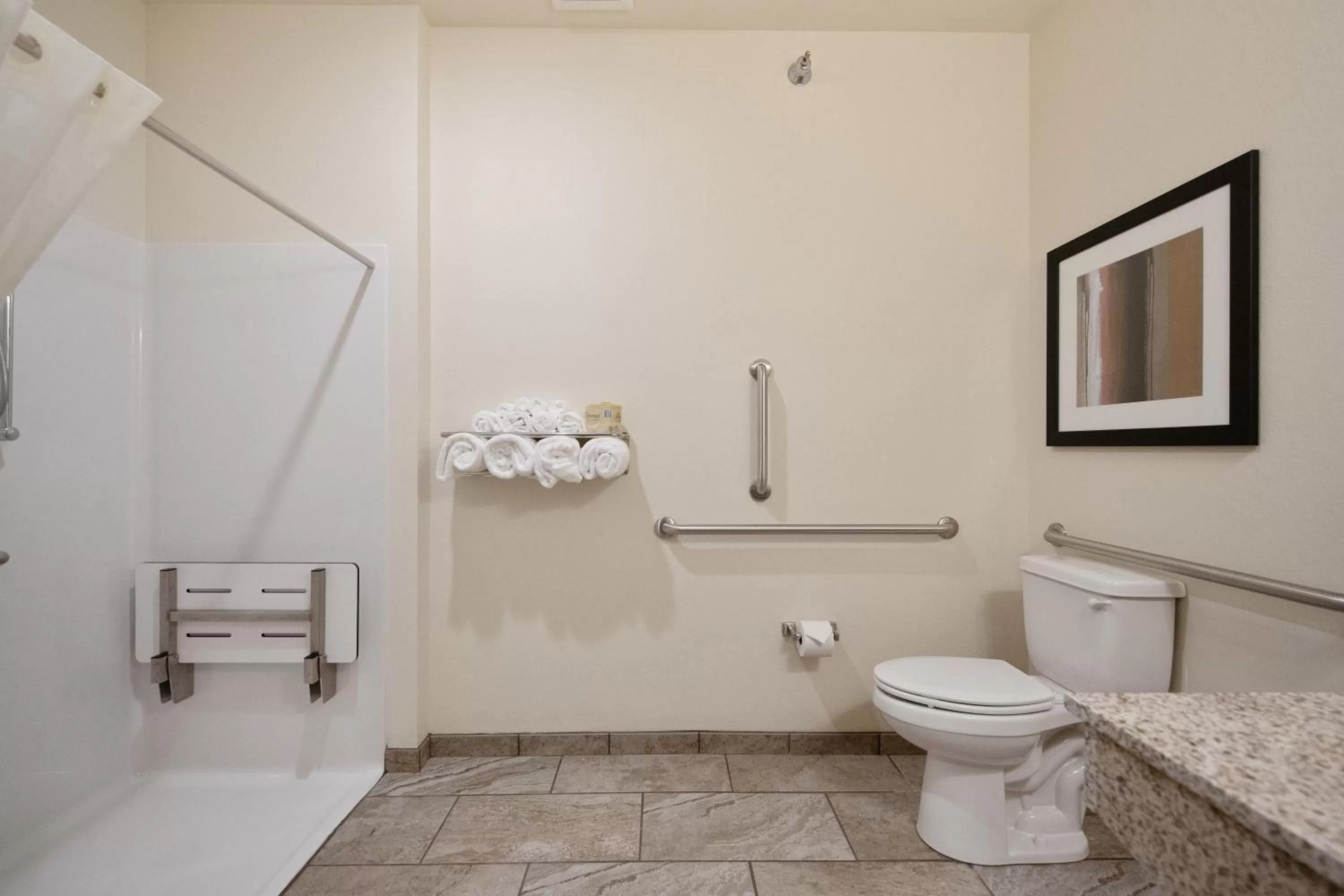 Shower in Cobblestone Hotel & Suites - Two Rivers