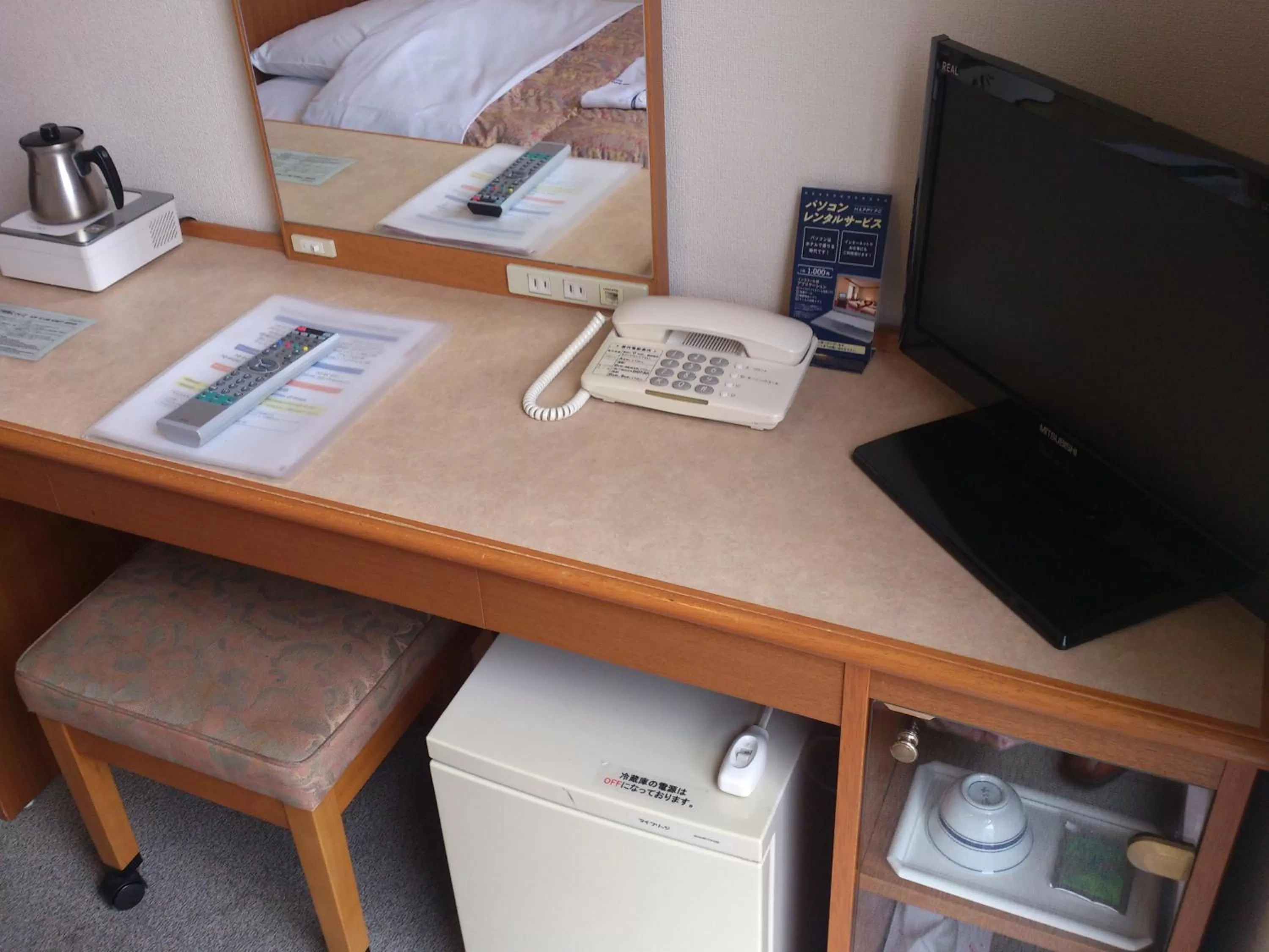 Decorative detail, Bed in Hotel Kajiwara
