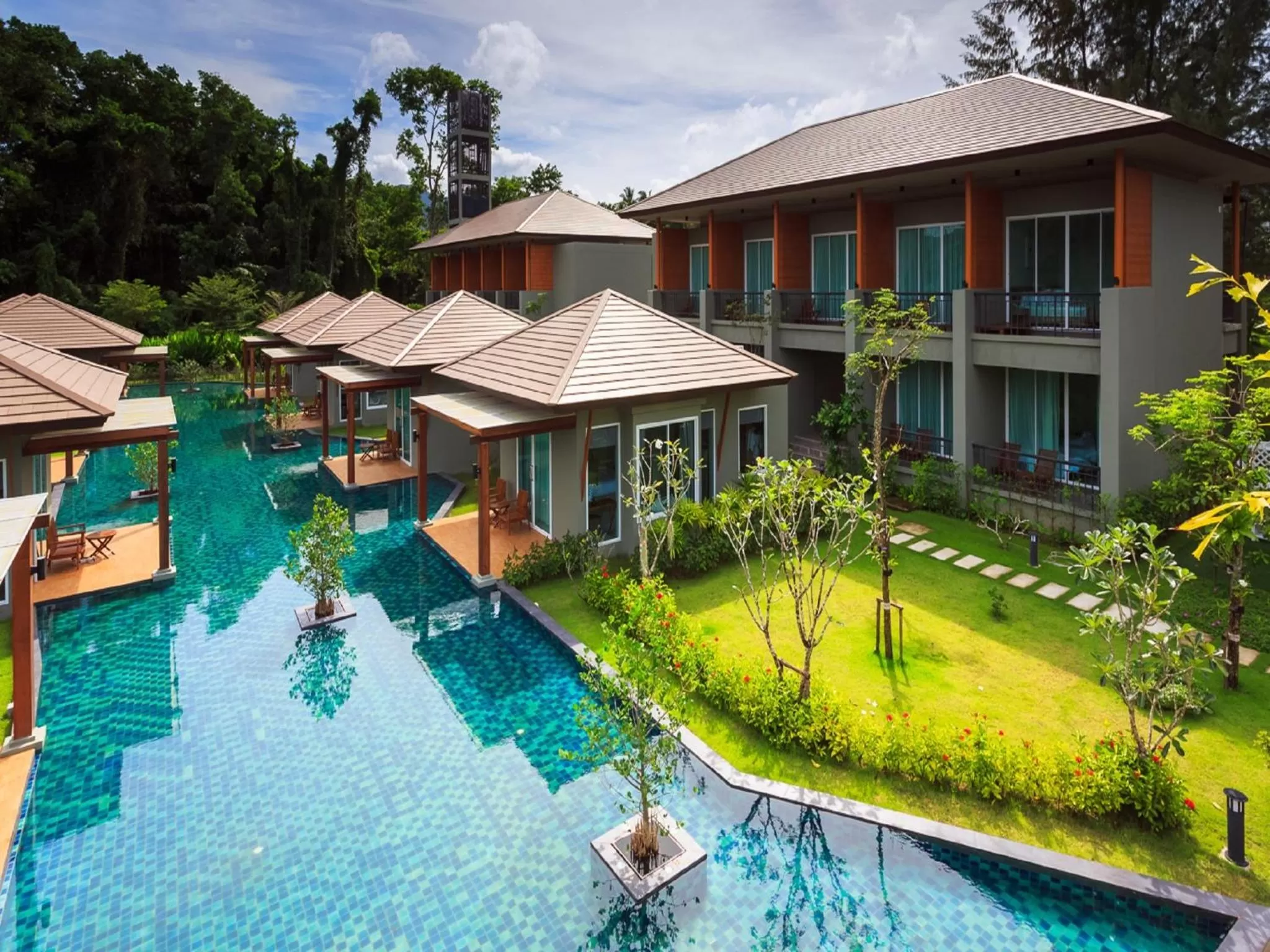 Pool view in Khaolak Forest Resort