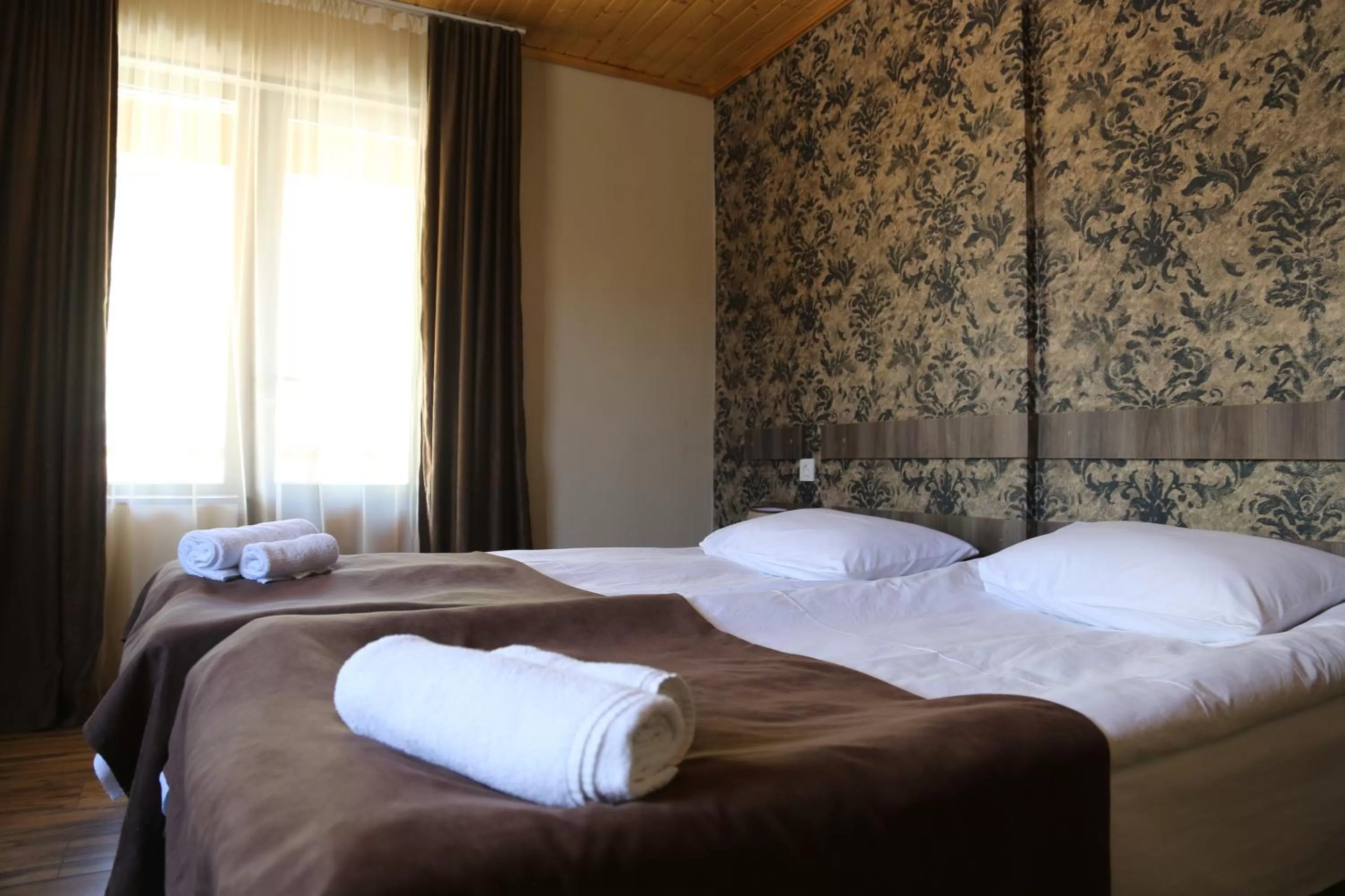 Bed in Hotel Svanseti