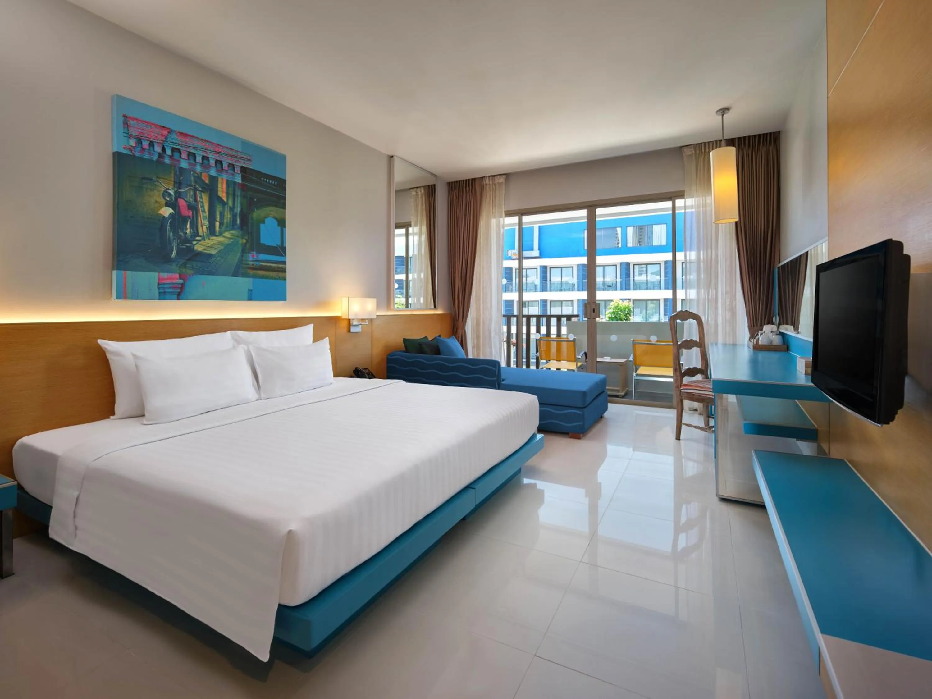 Bed in The Kee Resort & Spa