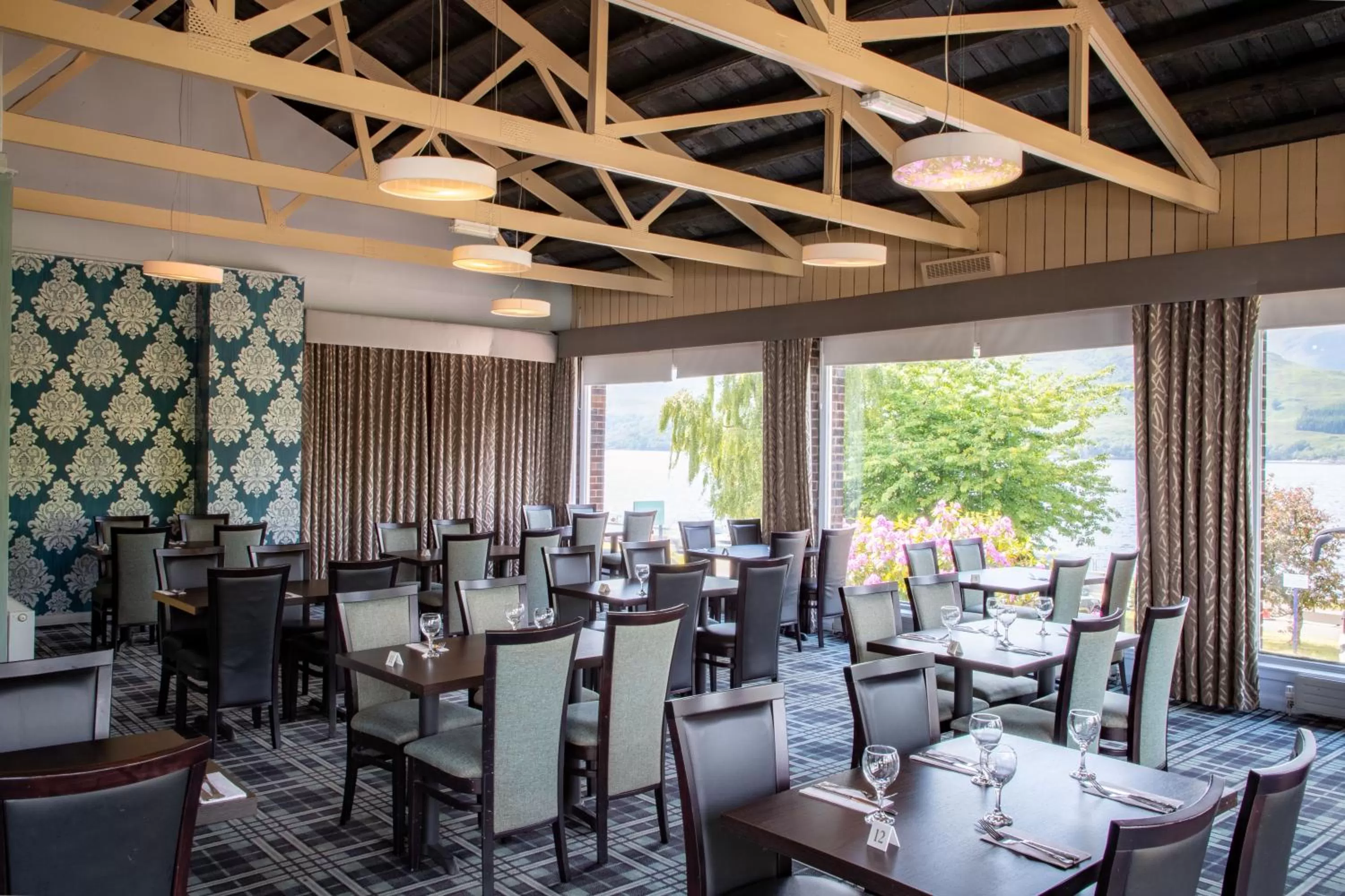 Dining area in The Caledonian Hotel