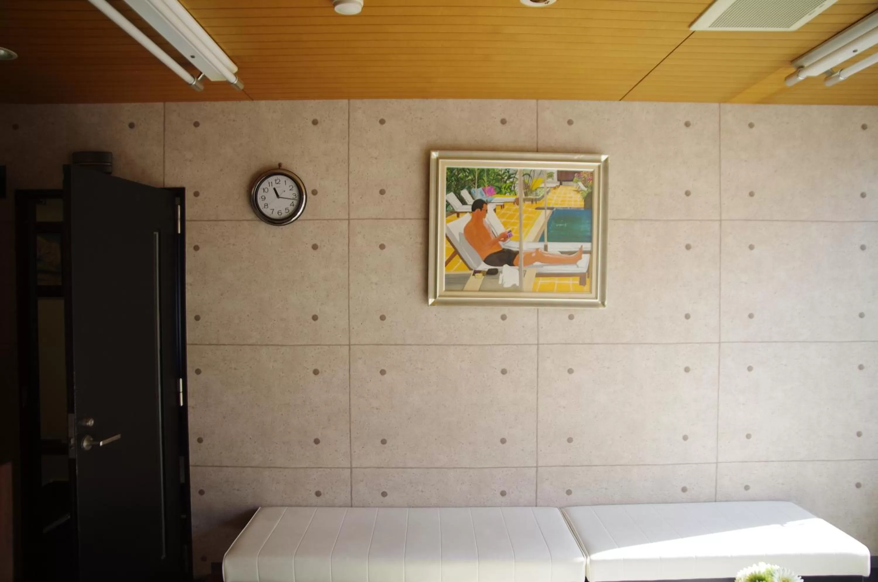 Decorative detail, Bed in Suminoyu Hotel