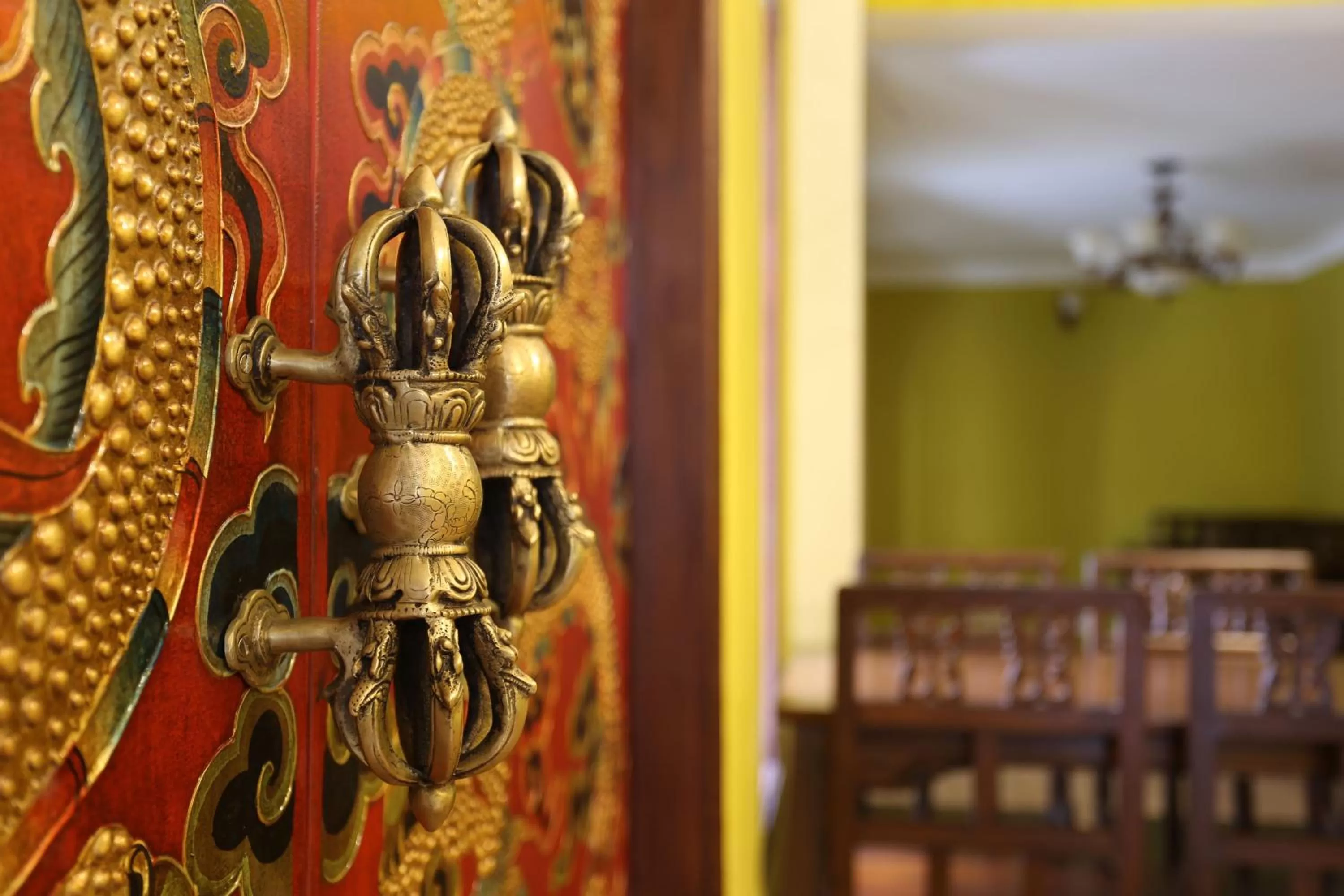 Decorative detail in Baber Mahal Vilas - The Heritage Hotel