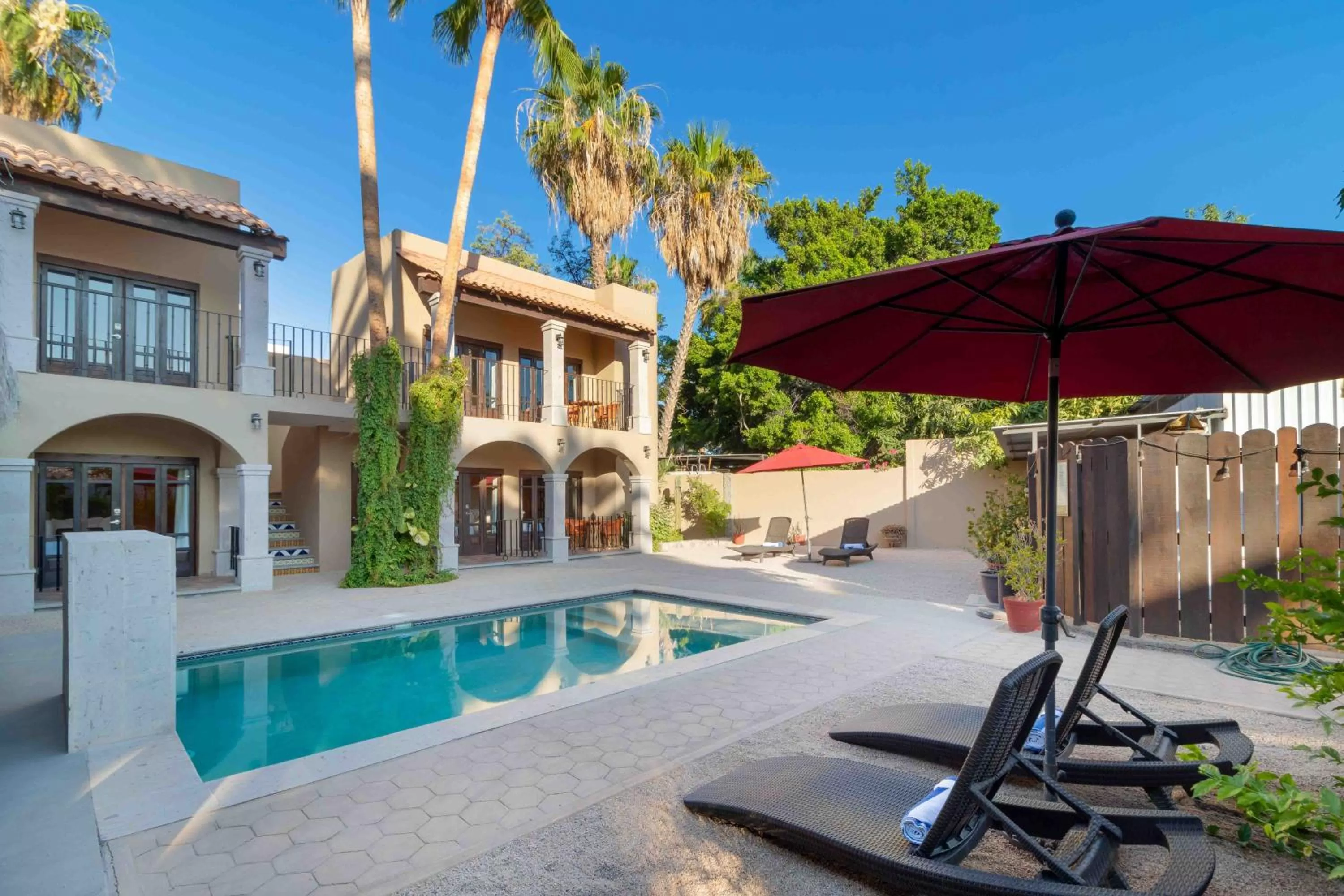 Pool view in Hotel 1697 Loreto