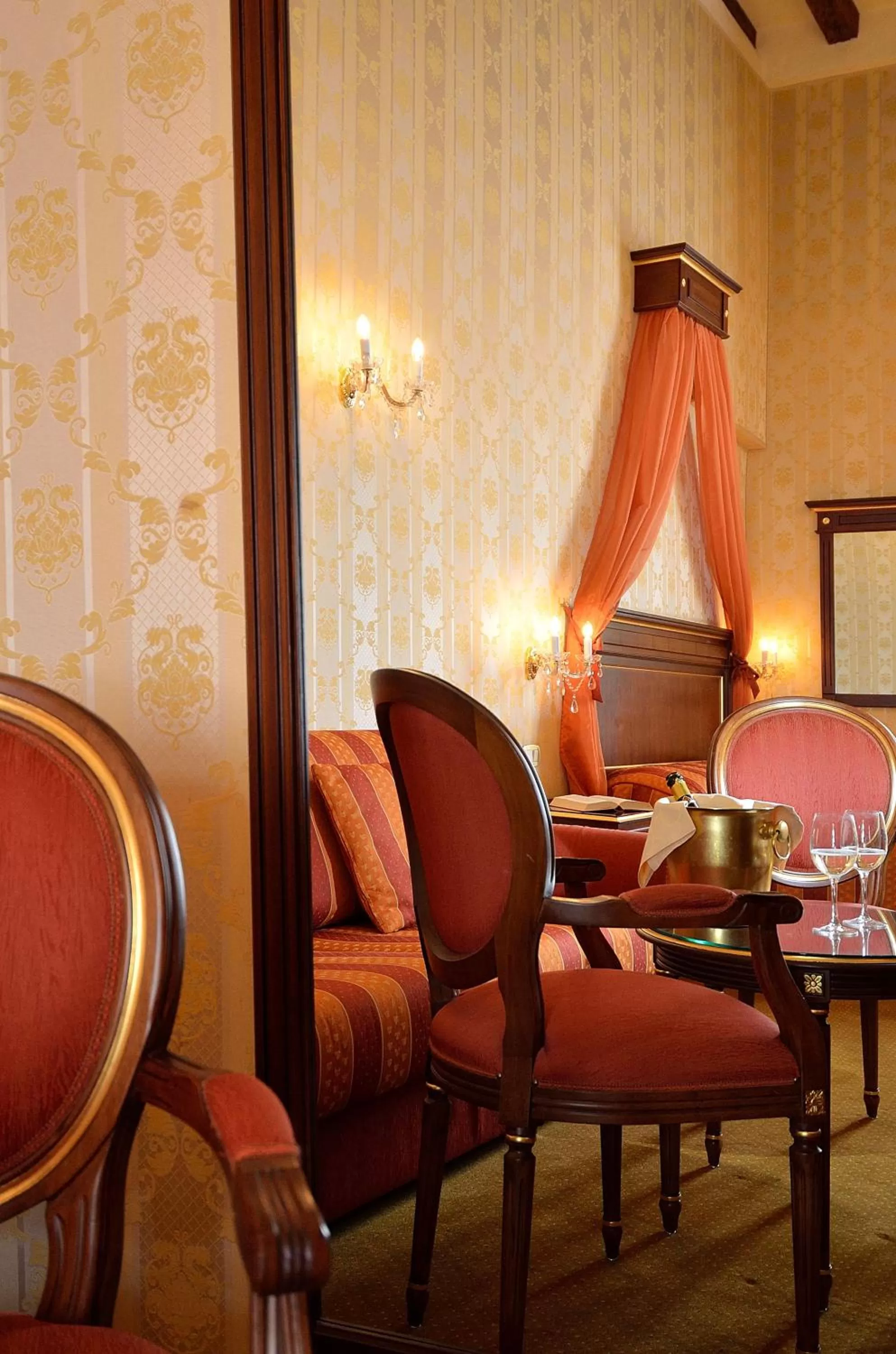 Seating area in Locanda La Corte