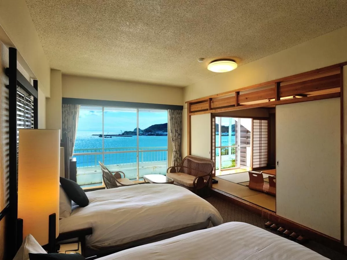 Bed in Ibusuki Royal Hotel