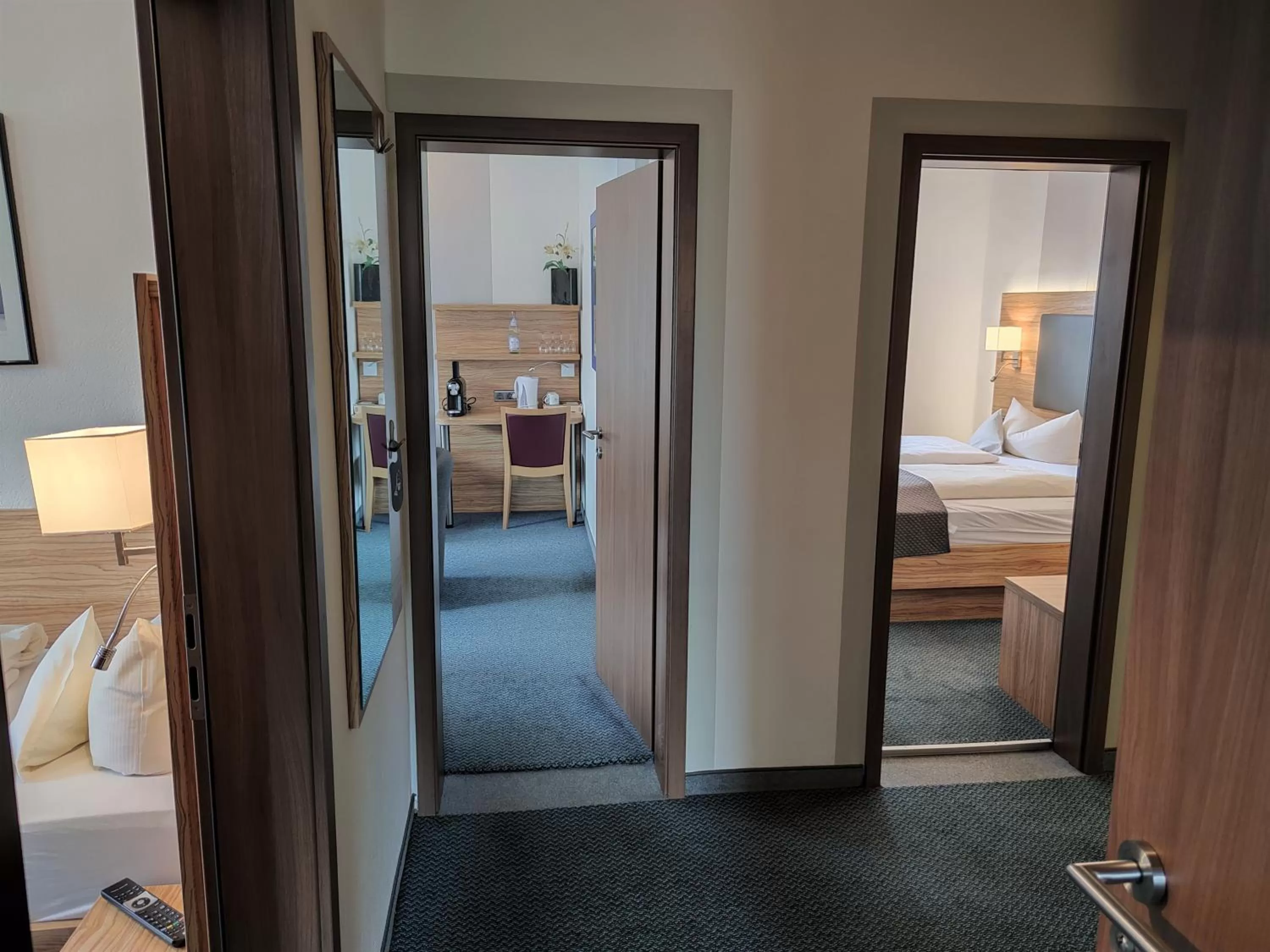 Living room, Bed in Hotel Garni "Zur Alten Post"