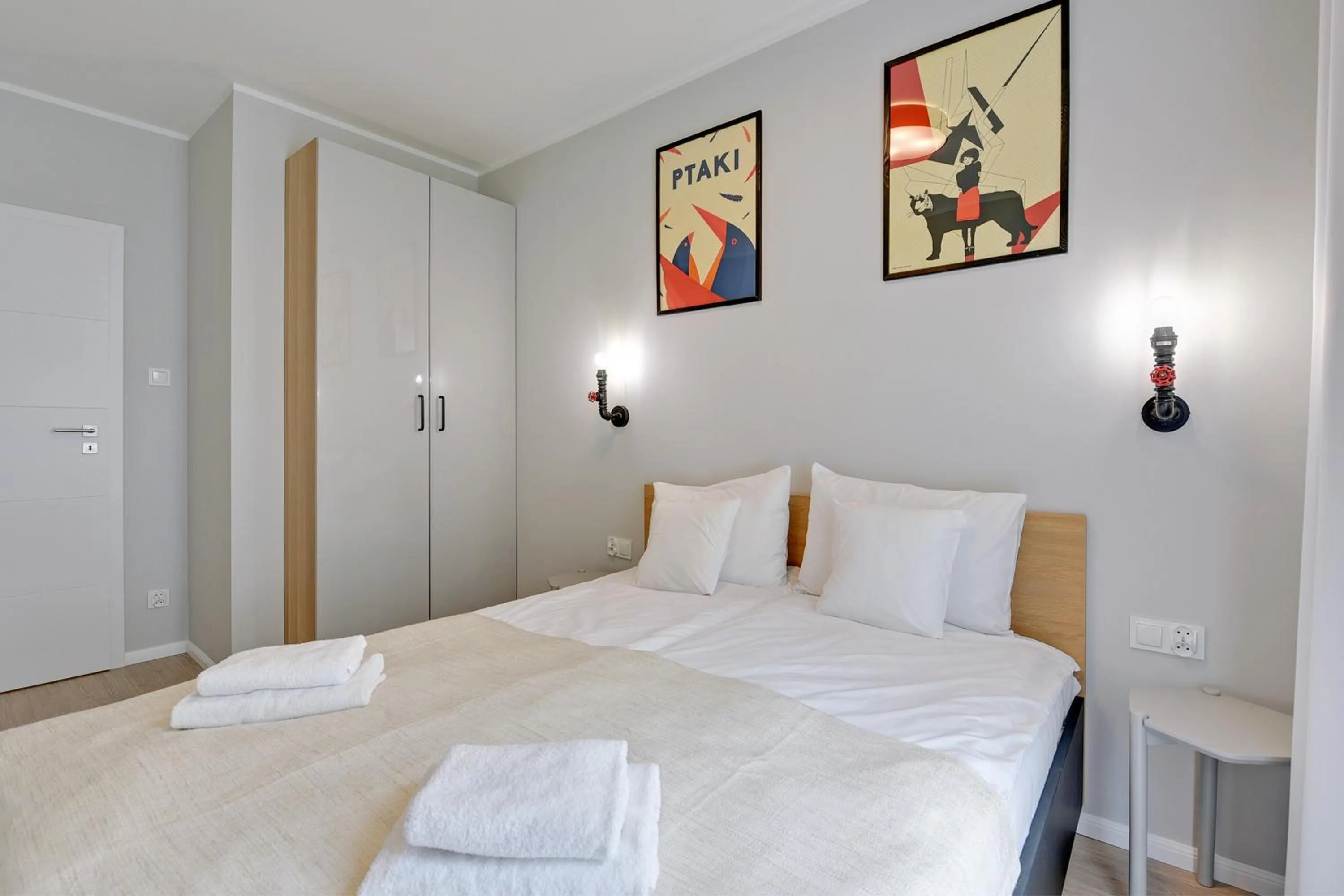 Bedroom, Bed in GRANO APARTMENTS Gdańsk Motława SPA & Wellness