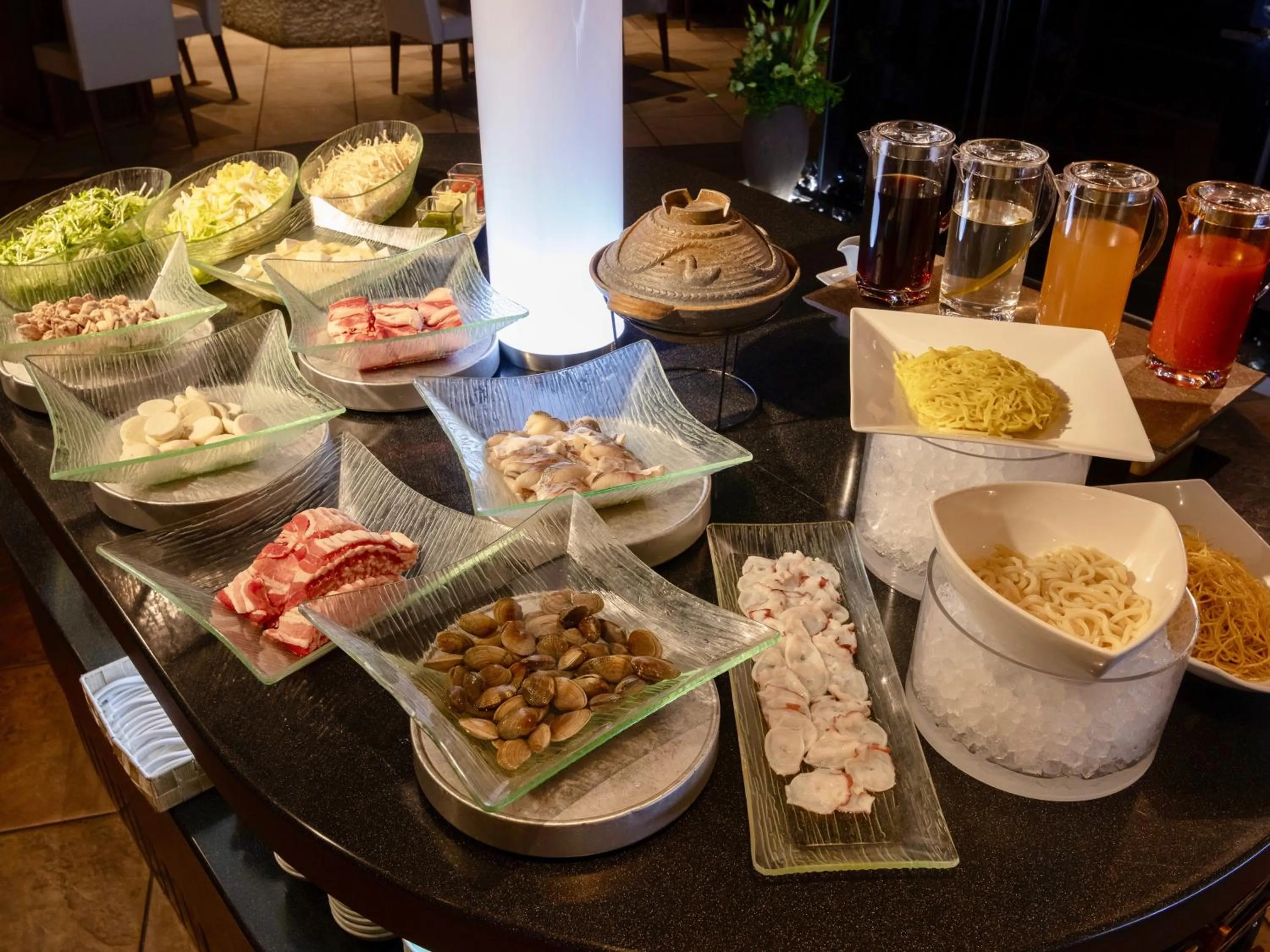 Dinner in Hokuten no Oka Abashiriko Tsuruga Resort