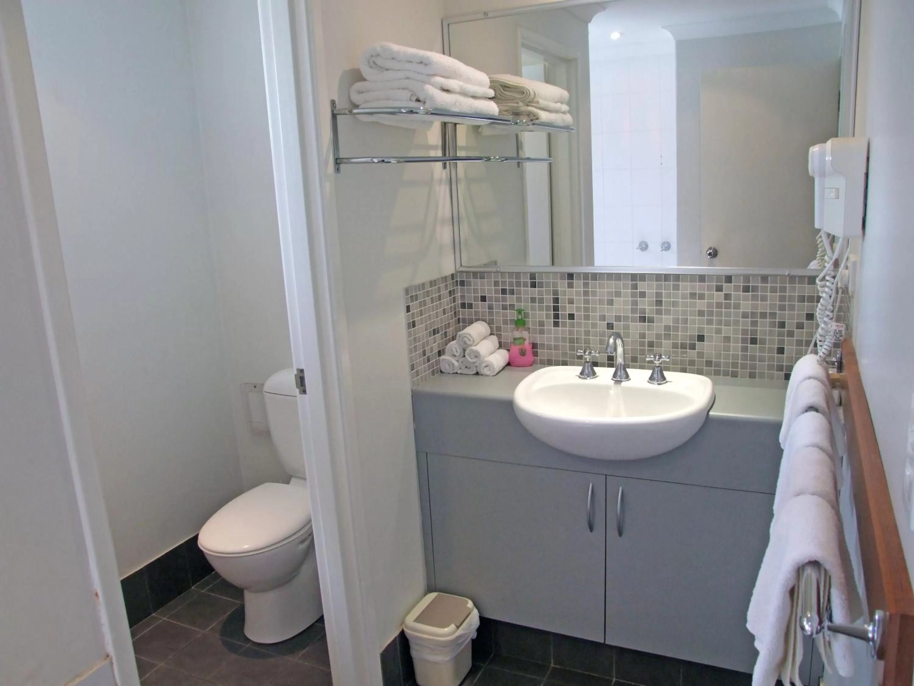 Bathroom in Adamsons Riverside Accommodation