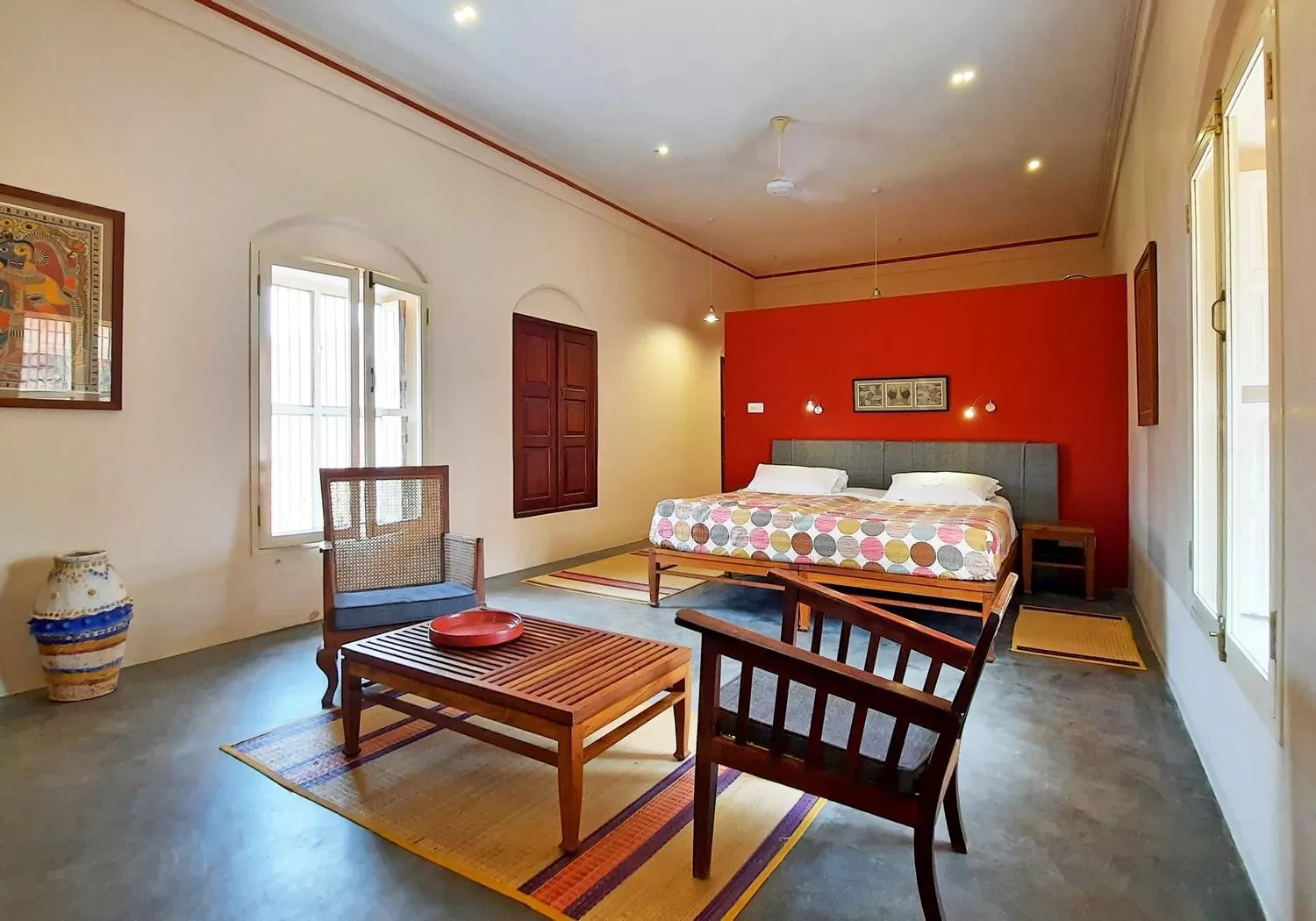 Photo of the whole room in Saratha Vilas Chettinad