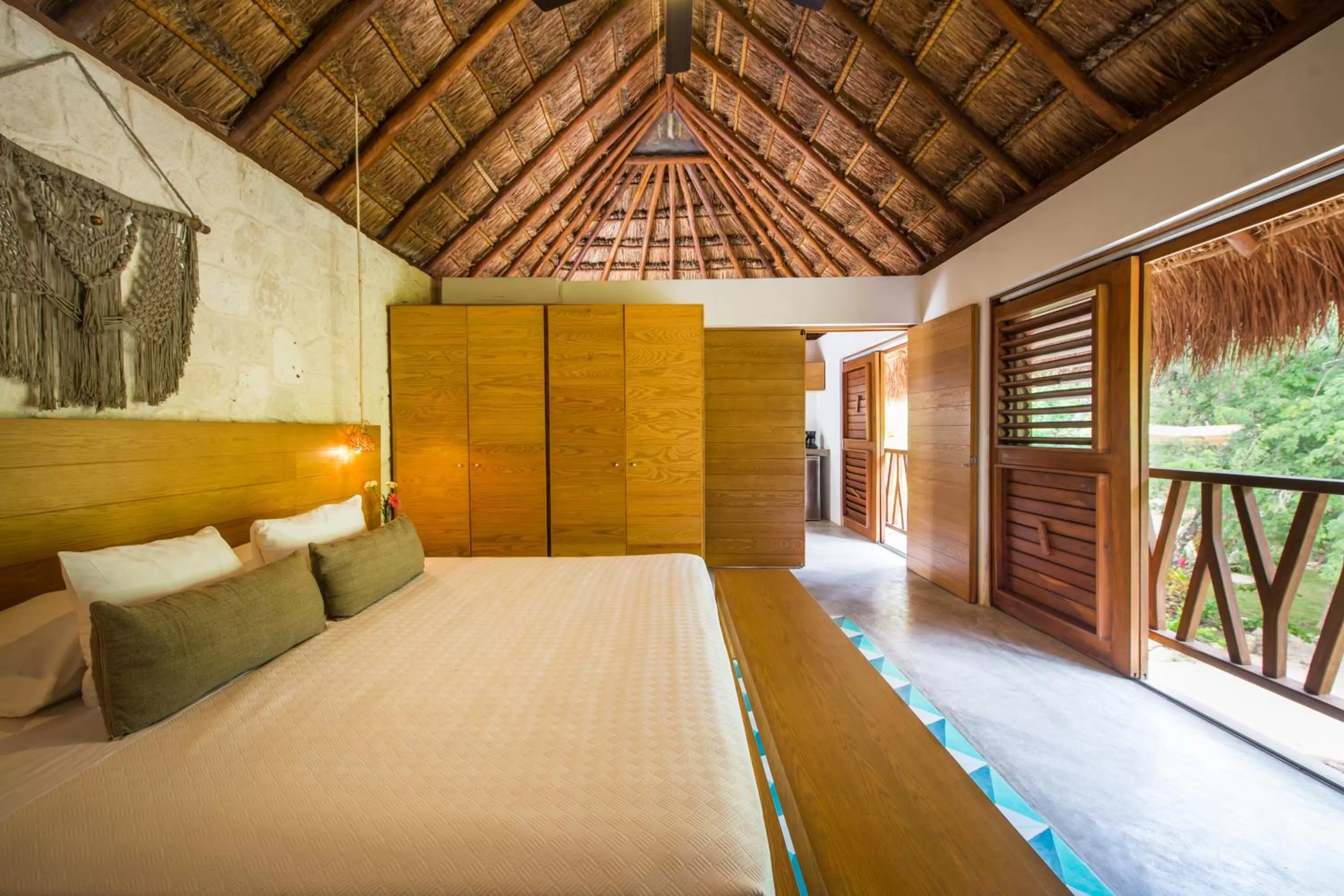 Bed in Prana Boutique Hotel Tulum