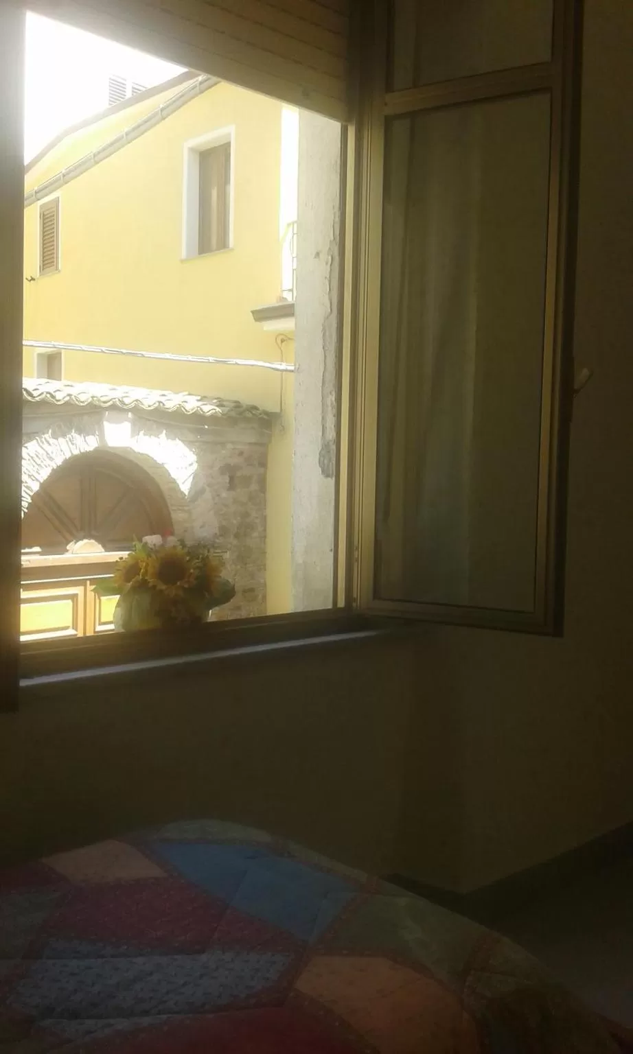 Quiet street view in B&B Amato