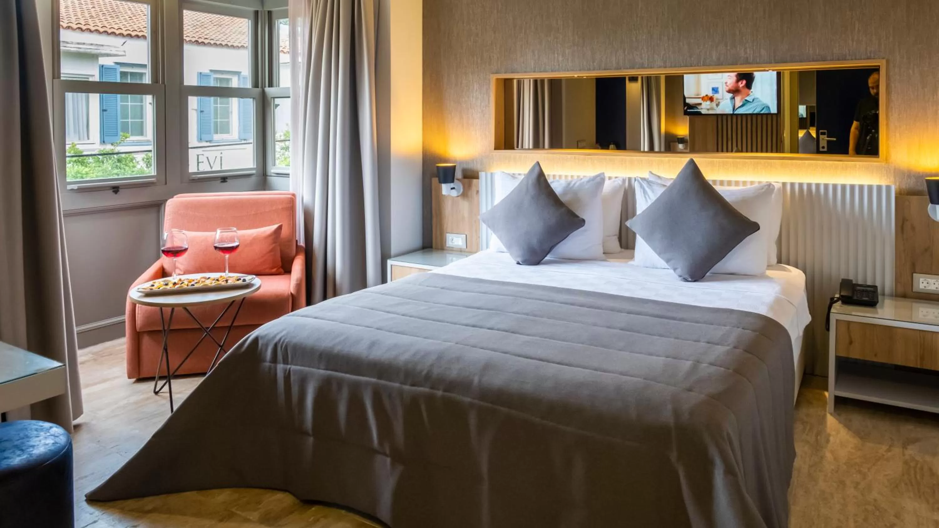 Bed in Ariel Hotel Alaçatı