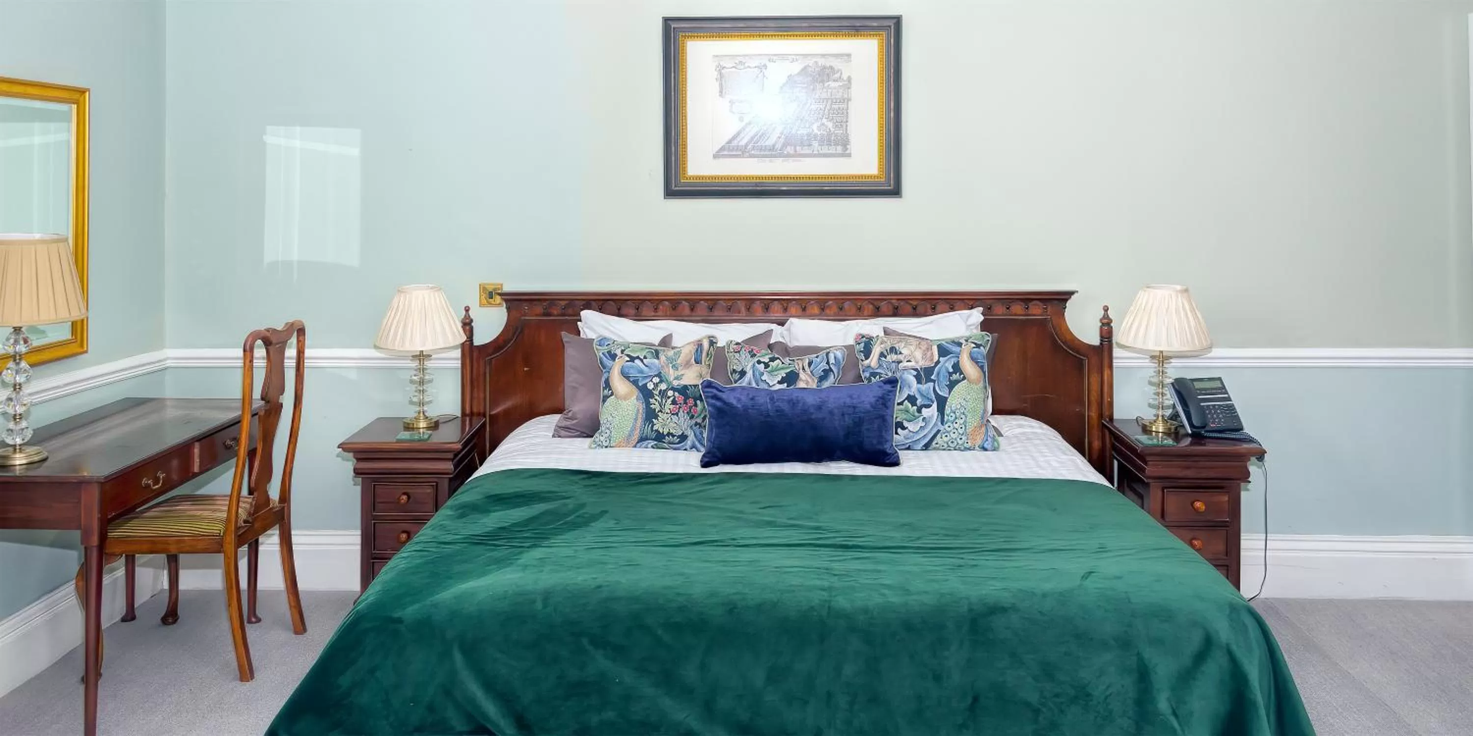 Bed in Willington Hall Hotel