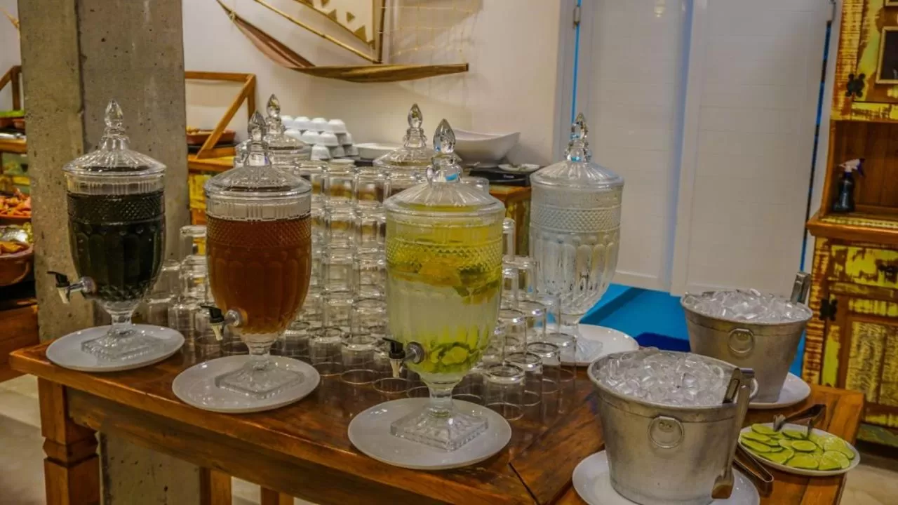 Food and drinks in Pousada Ilha Vitoria