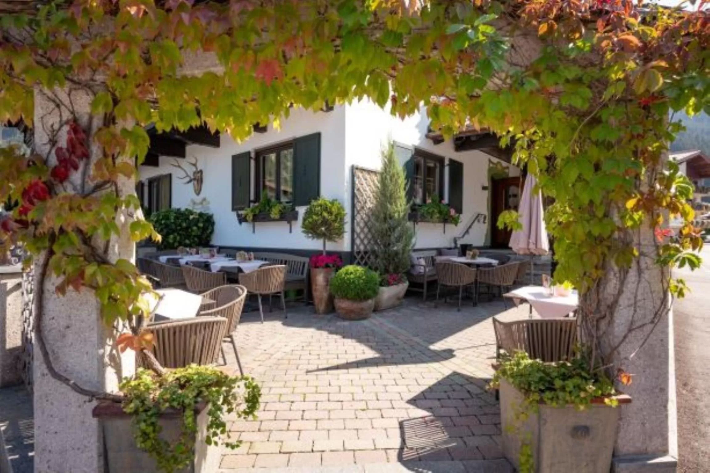 Balcony/Terrace, Property Building in Hotel Jägerhof und Jagdhaus
