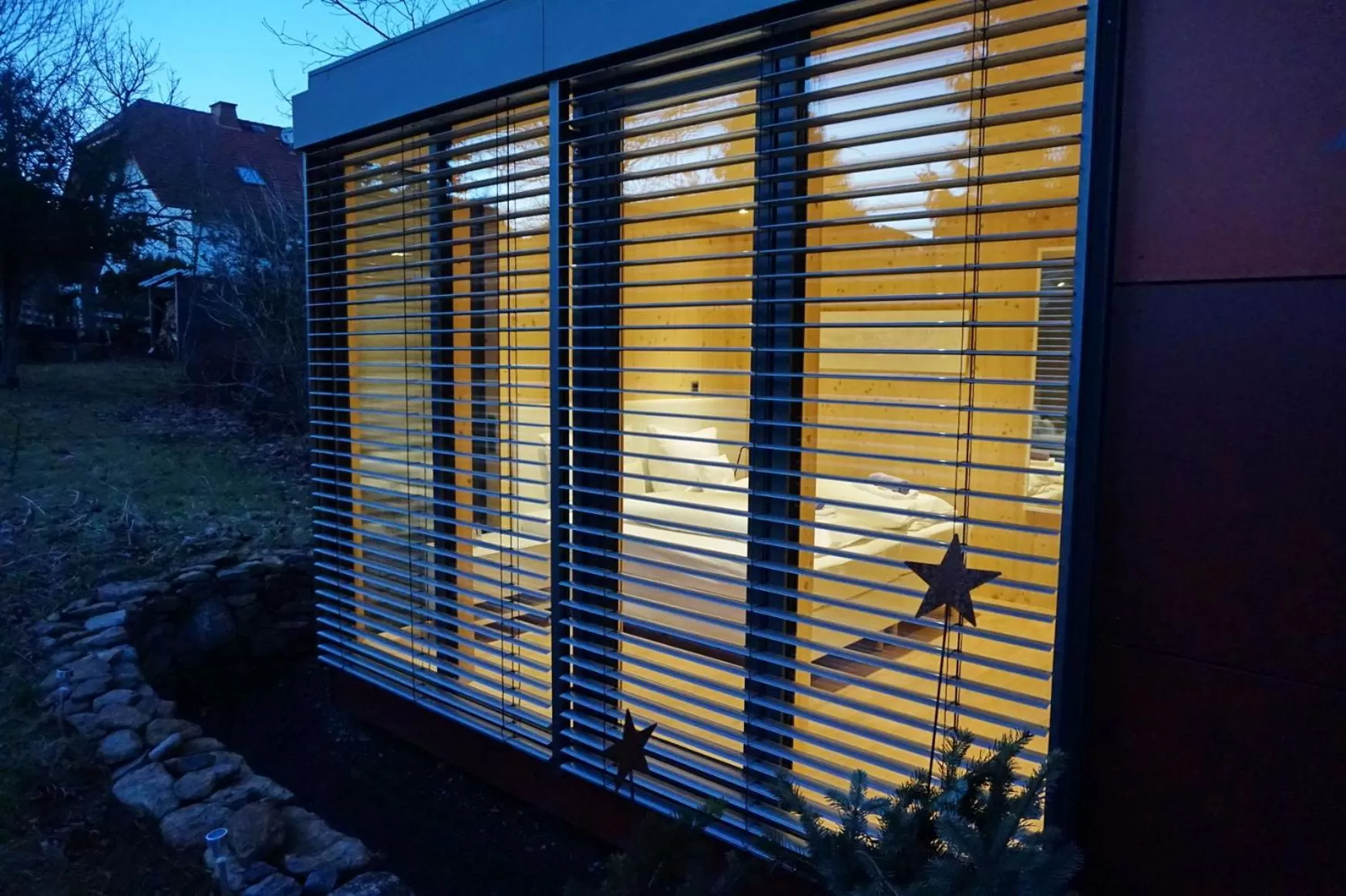 Garden view in mein kleinHOTEL