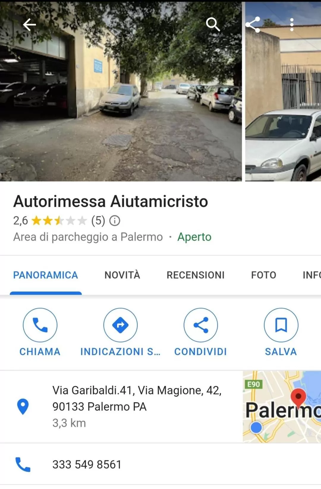 Parking in San Francesco Rooms and Apartment with Terrace in Palermo Locazione Turistica