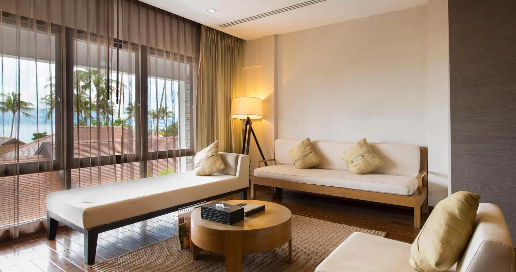 Seating area, Bed in The Sea Koh Samui Resort and Residences by Tolani